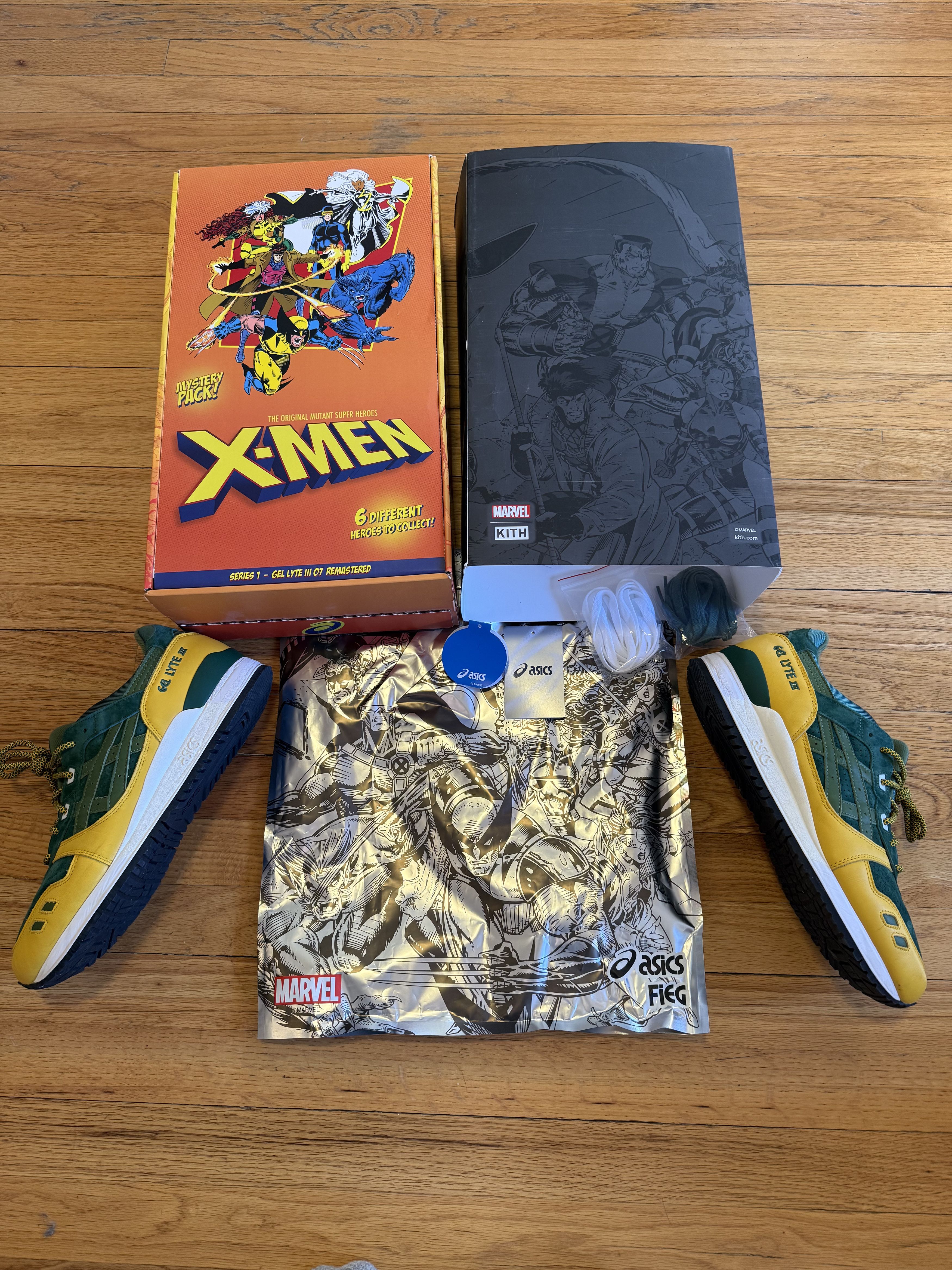 Asics × Kith × Marvel Comics Kith Marvel X-Men Rogue ASICS GEL-LYTE III Sz 12, 1/1,299 Size US 12 / EU 45 - 1 Thumbnail