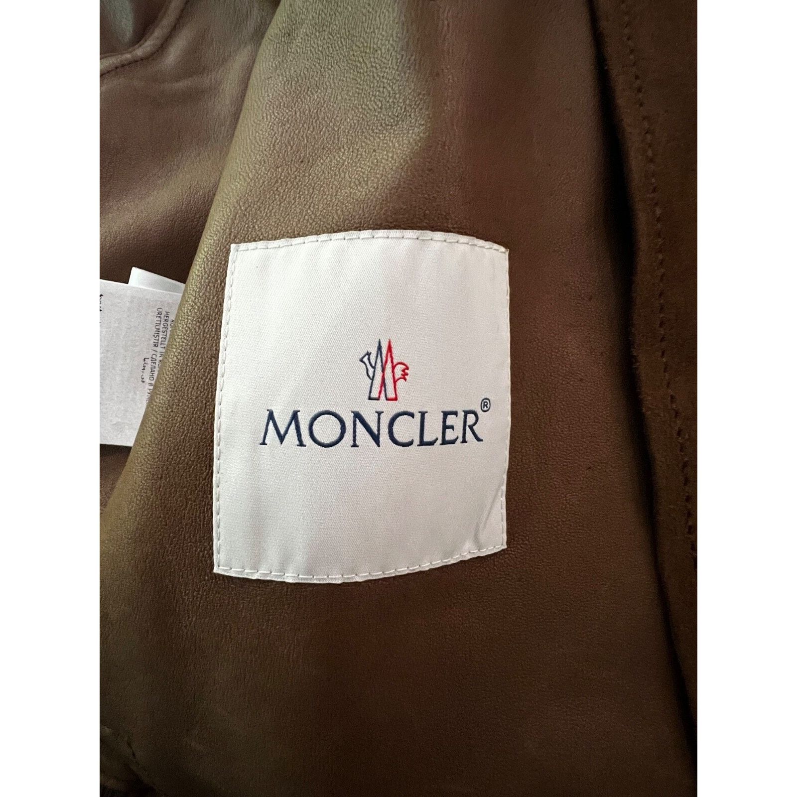 Moncler $3660 Moncler Courry Suede Biker Jacket Brown Men Size 2 NEW Size US M / EU 48-50 / 2 - 8 Thumbnail