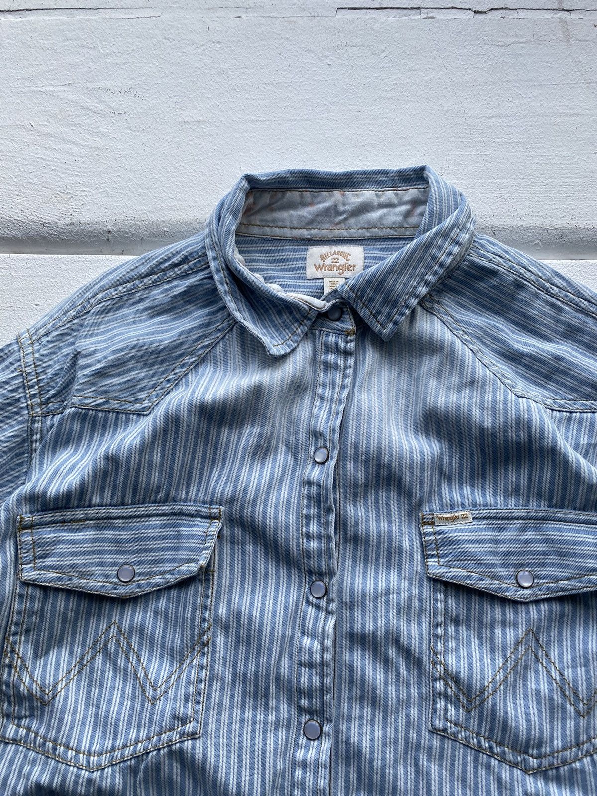 Billabong × Vintage × Wrangler 🔥Wrangler x Billabong Striped Button Up Shirt VNTG rare y2k Size US M / EU 48-50 / 2 - 4 Thumbnail