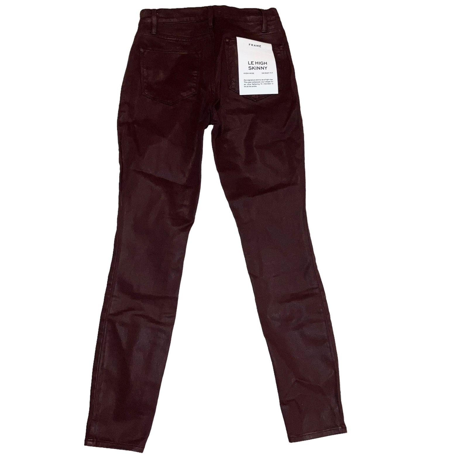 Frame NWT Frame Red Le High Skinny High Rise Coated Jeans-size 25 Size 25" / US 0 / IT 36 - 3 Thumbnail