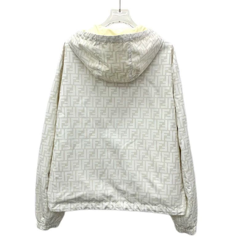 Fendi Fendi Beige Logo Reversible Hooded Jacket Size US S / EU 44-46 / 1 - 2 Thumbnail