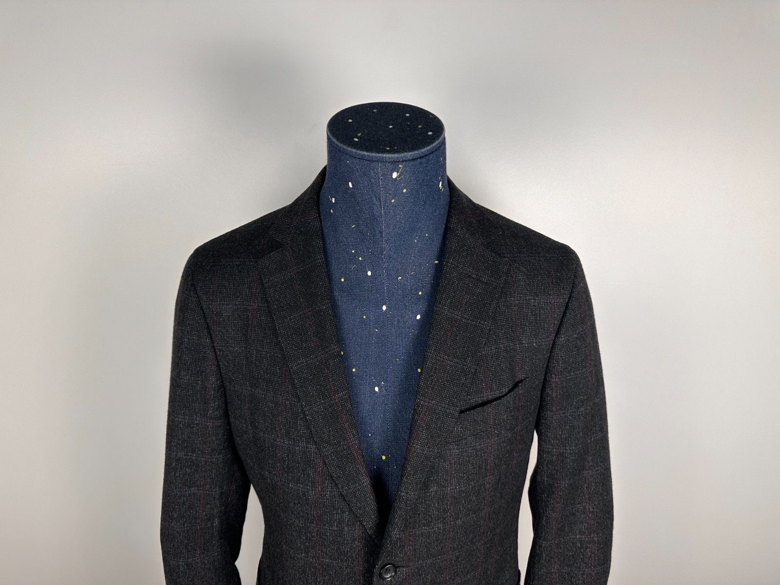 Z Zegna Z Zegna Sport Coat Blazer Jacket Wool Grey Check Size M Size 40L - 2 Thumbnail