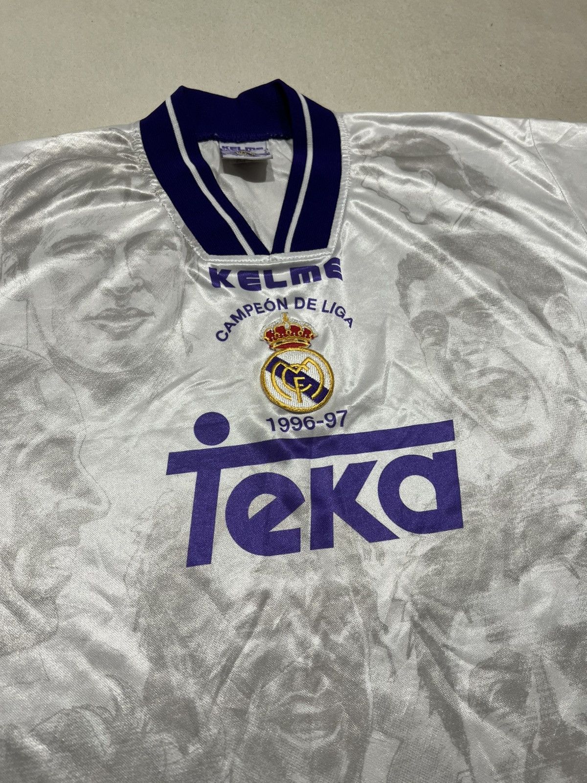 Vintage Real Madrid 1996/97 Kelme Campeon De Liga Jersey Size US L / EU 52-54 / 3 - 2 Thumbnail