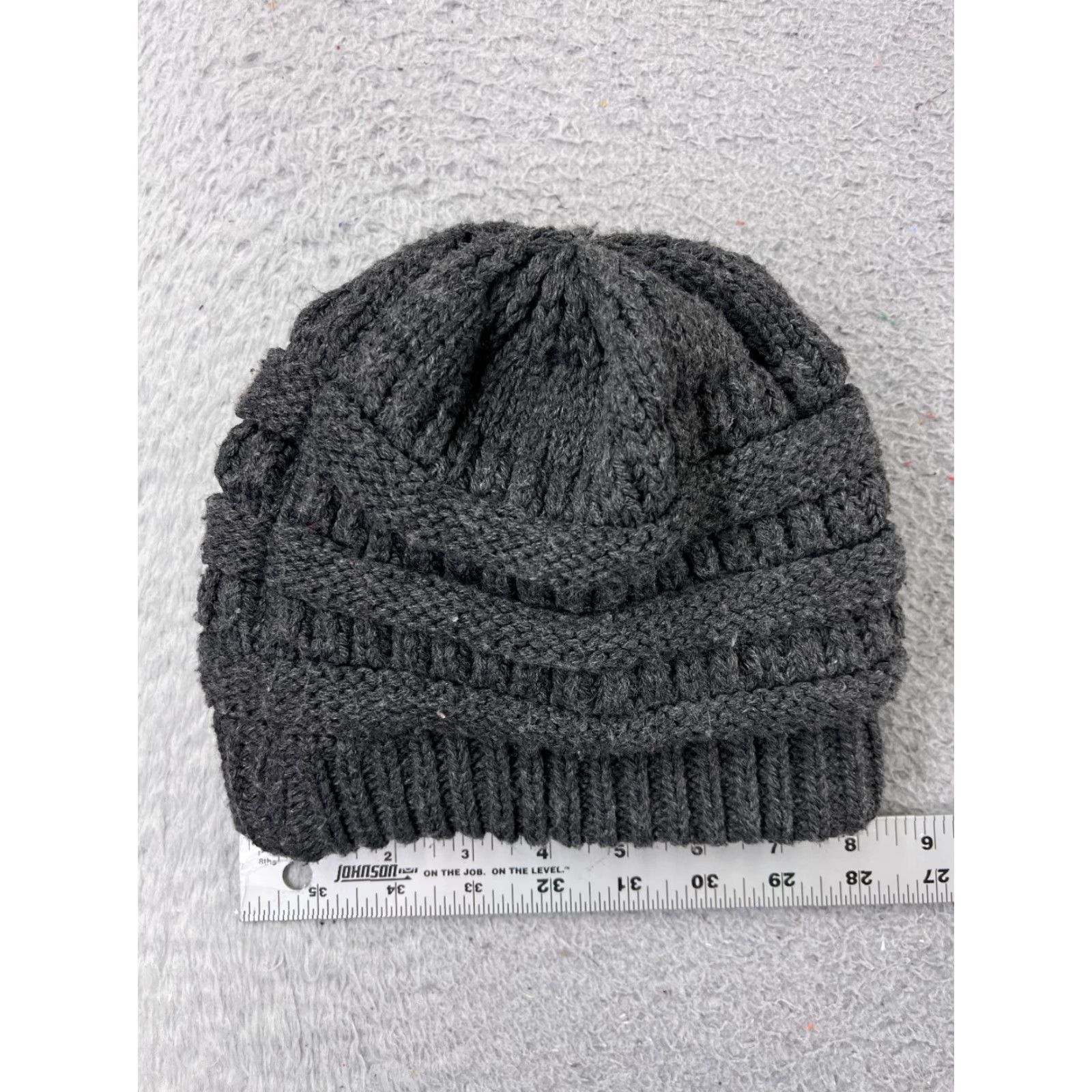 Vintage David and Young Beanie One Size Womens Gray Acrylic Polyester Lined Hat/Cap Size ONE SIZE - 3 Thumbnail