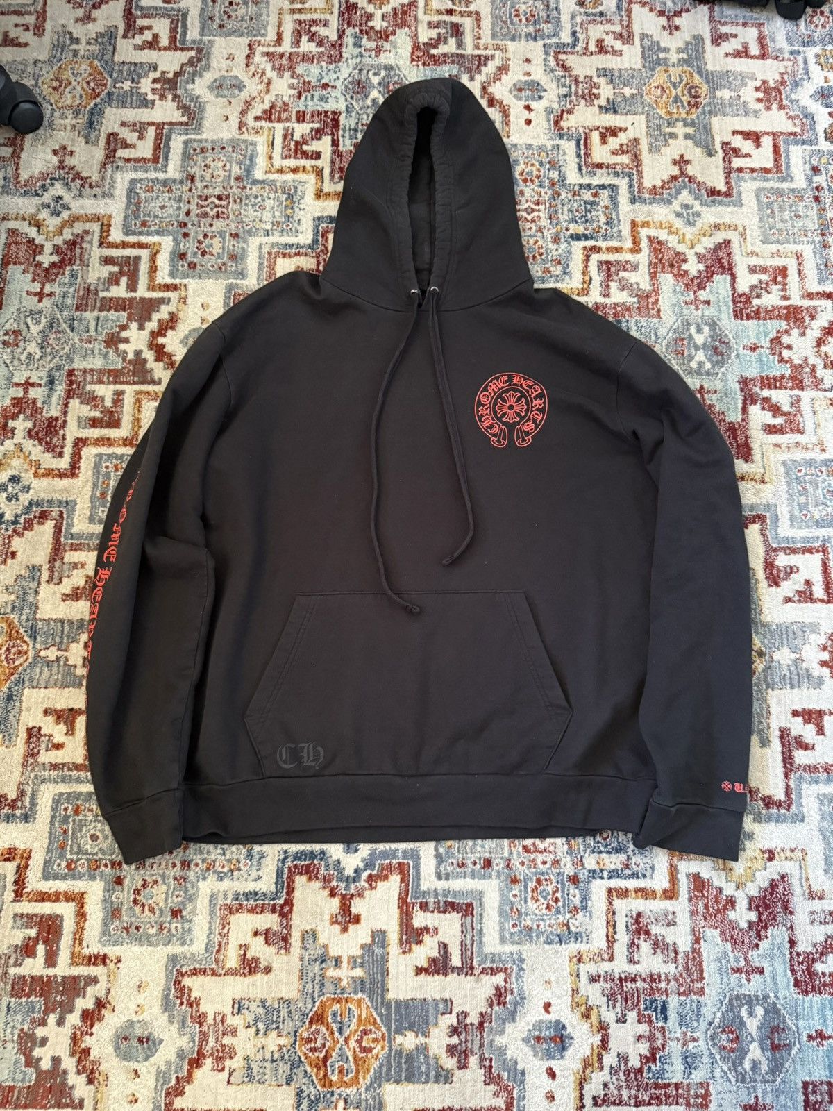 Chrome Hearts CHROME HEARTS Sleeve Logo Horseshoe Hoodie XL Size US XL / EU 56 / 4 - 2 Thumbnail