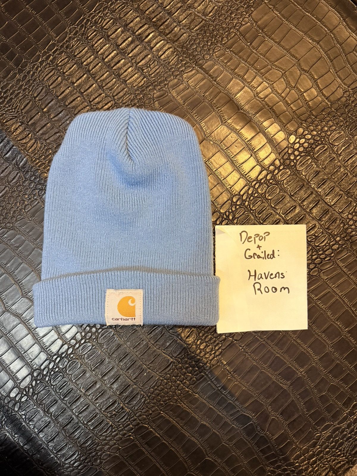 Carhartt Carhartt A18 Beanie – Light Blue (Made in Canada) Size ONE SIZE - 1 Thumbnail