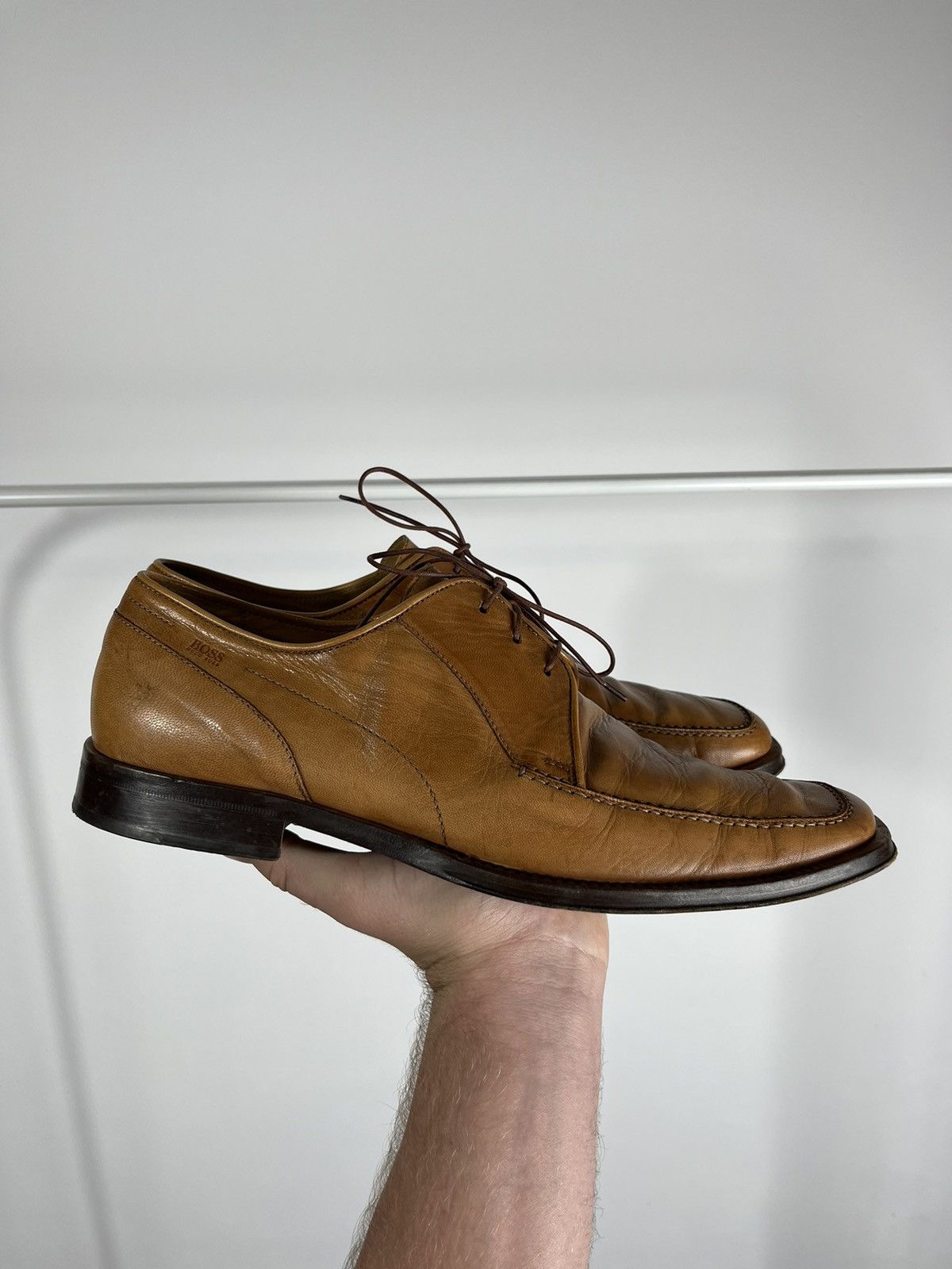 Hugo Boss × Leather × Vintage Vintage Brown Boots Classic Leather Classy Casual Shoes Size US 10 / EU 43 - 5 Thumbnail