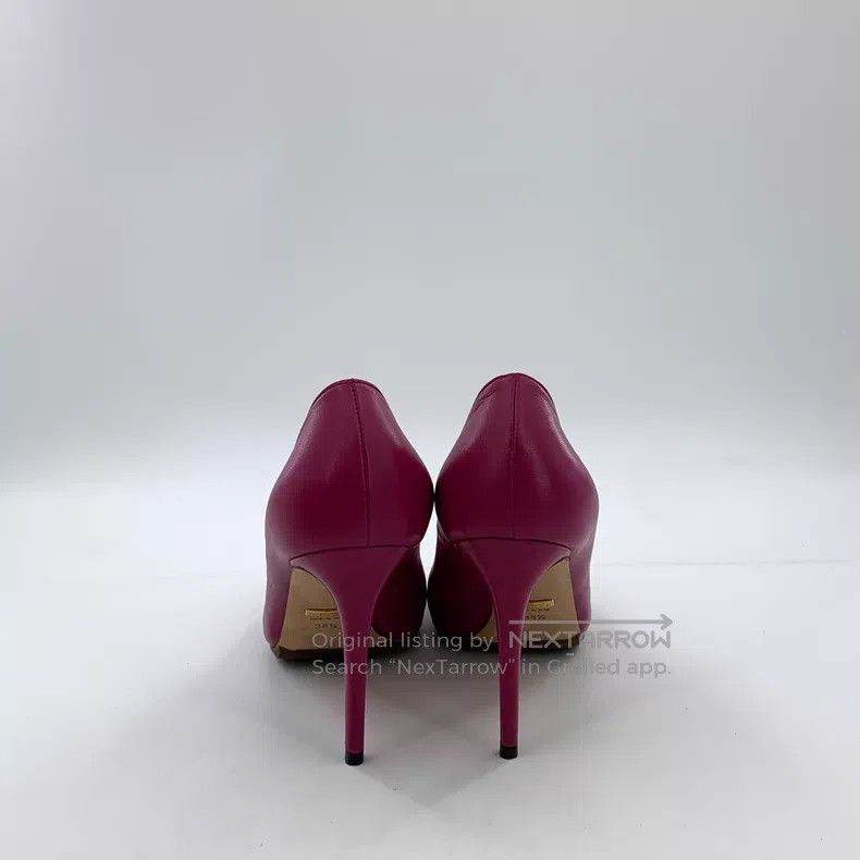 Gucci Gucci Rose pink leather pointed toe thin heel high heels Size US 8 / IT 38 - 4 Thumbnail