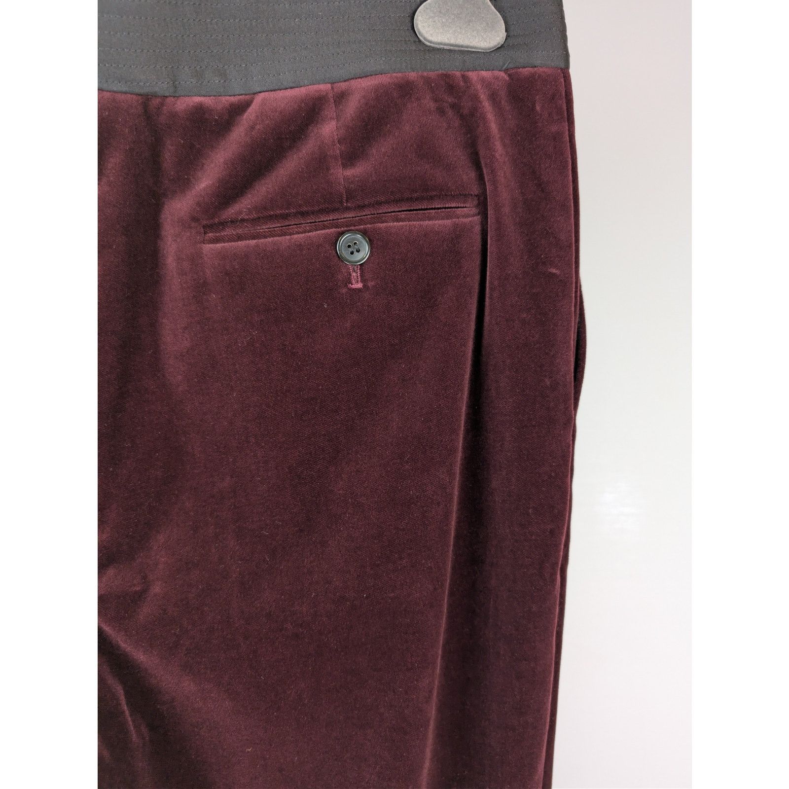Saint Laurent Paris o1rshd1 Sweatpants / Trousers in Burgundy Size US 32 / EU 48 - 12 Thumbnail
