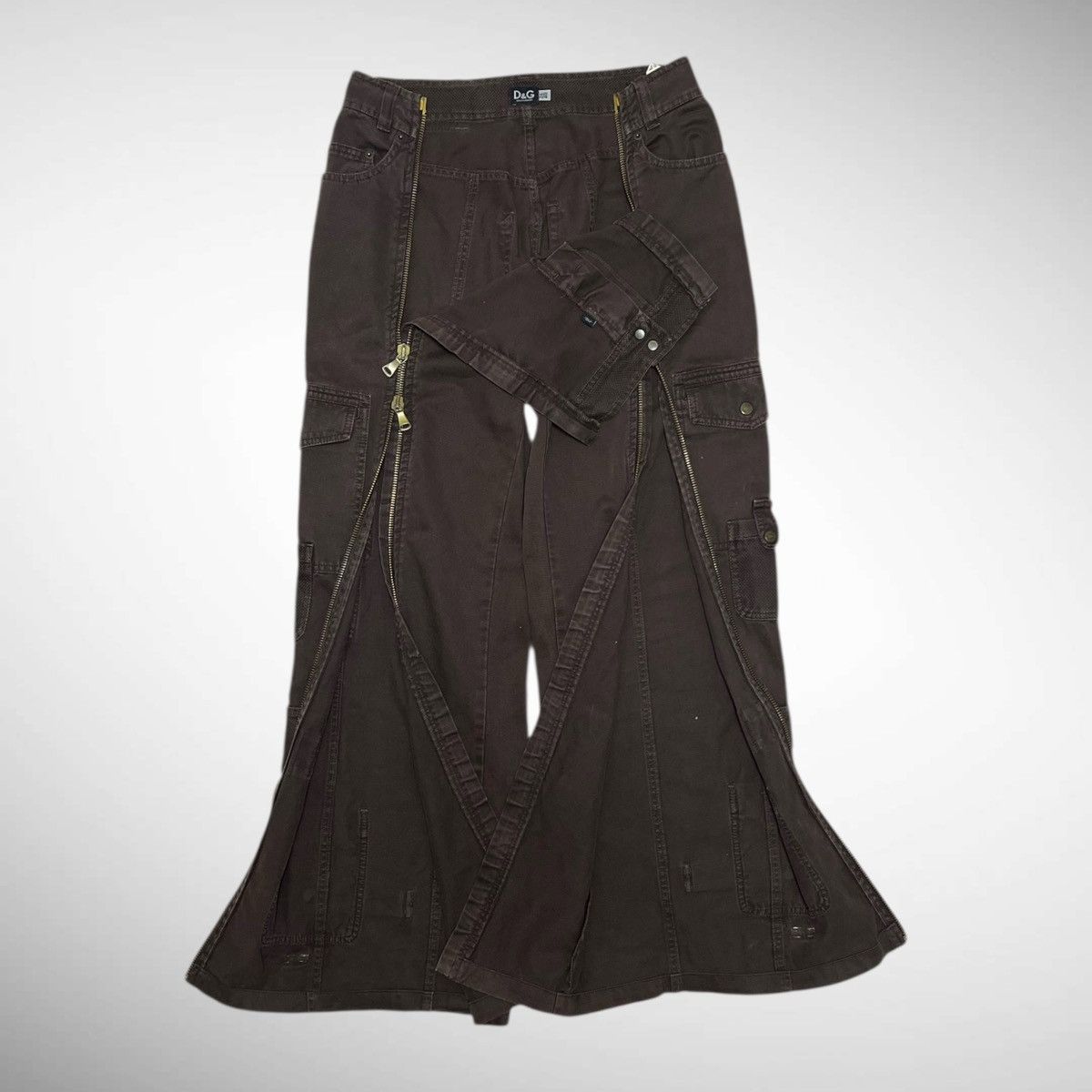 Dolce & Gabbana Dolce and Gabbana 2003SS Full Zip Aviator Cargo Pants Size US 40 / EU 56 - 2 Thumbnail