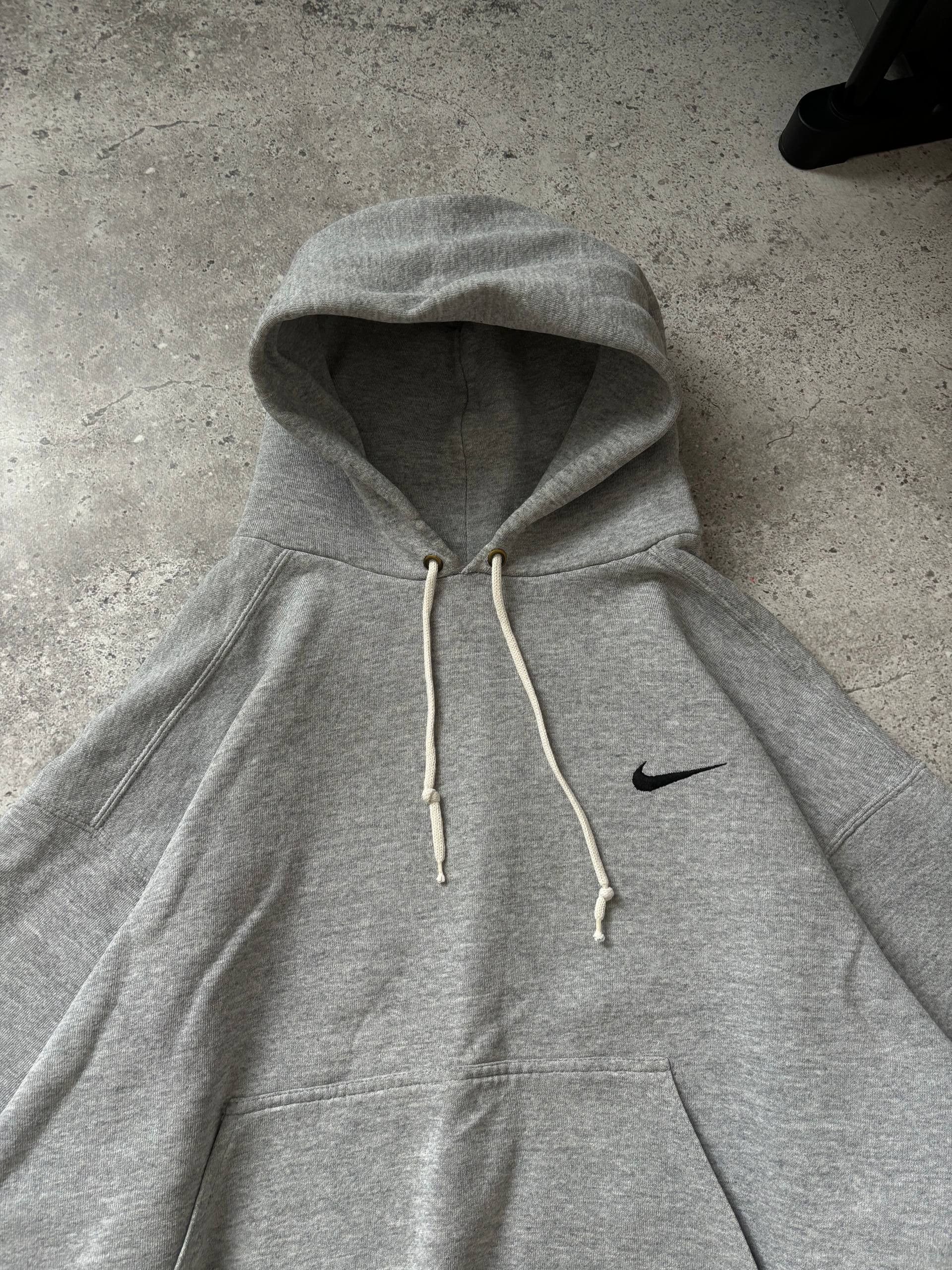 Nike True 90's Nike Vintage Distressed Boxy Fit Hoodie Mini Logo Size US XL / EU 56 / 4 - 4 Thumbnail