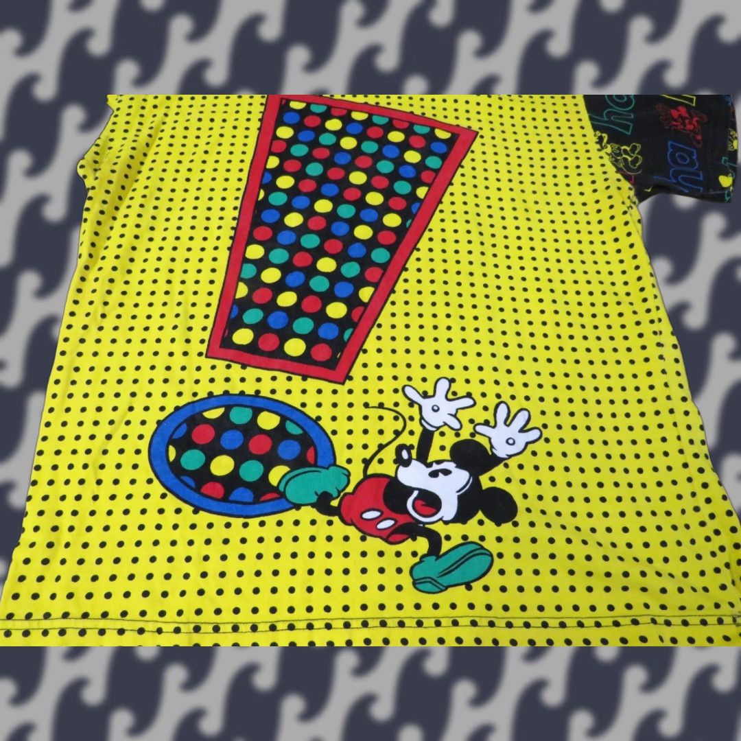 CO VINTAGE Mickey And Co T Shirt Adult Medium Yellow Mickey Mouse Logo Crew Neck Short Sleeve US Made Size US M / EU 48-50 / 2 - 1 Thumbnail