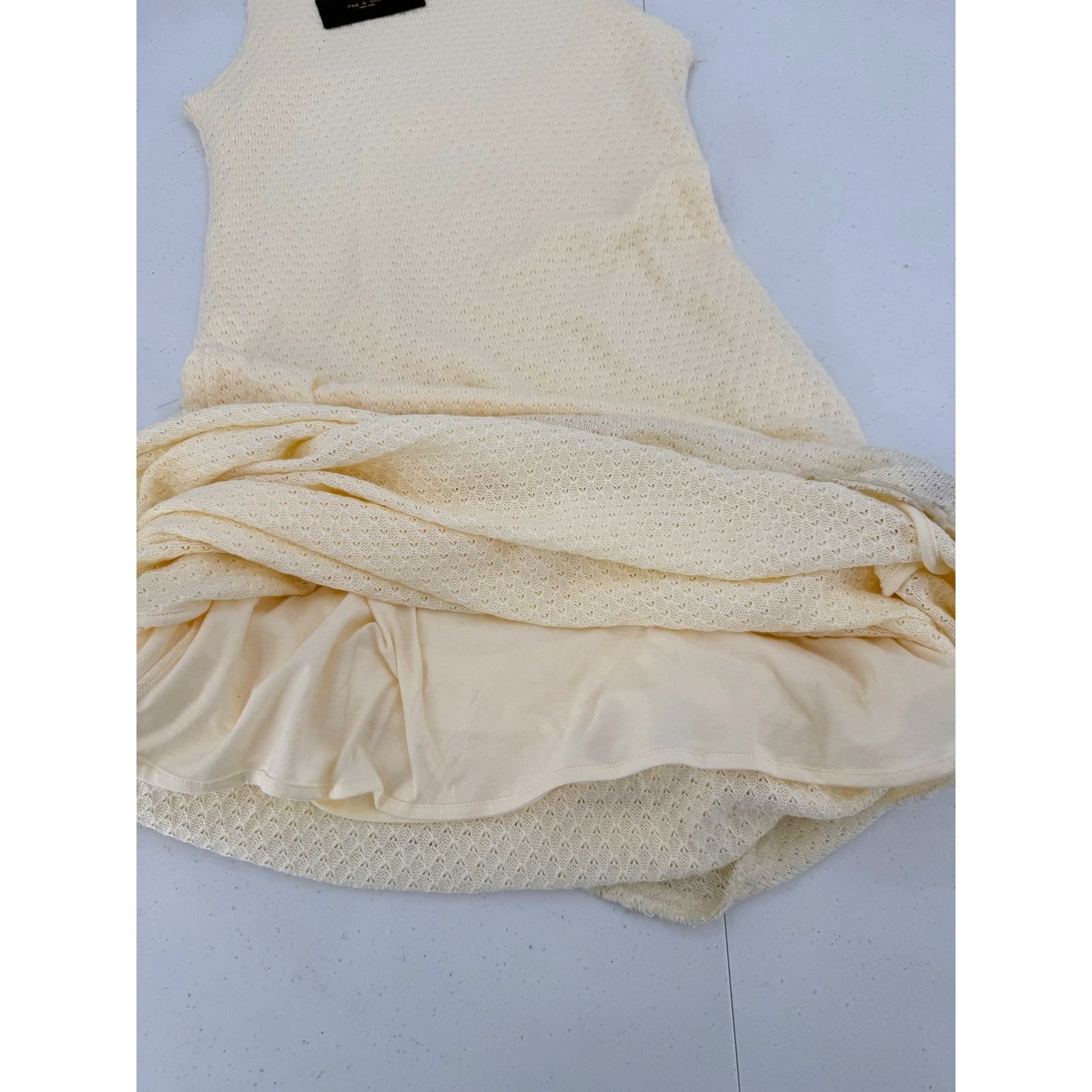 Rag & Bone NWT Rag & Bone Carine Crochet Cream/Ivory Tank Maxi Dress Size M / US 6-8 / IT 42-44 - 9 Thumbnail