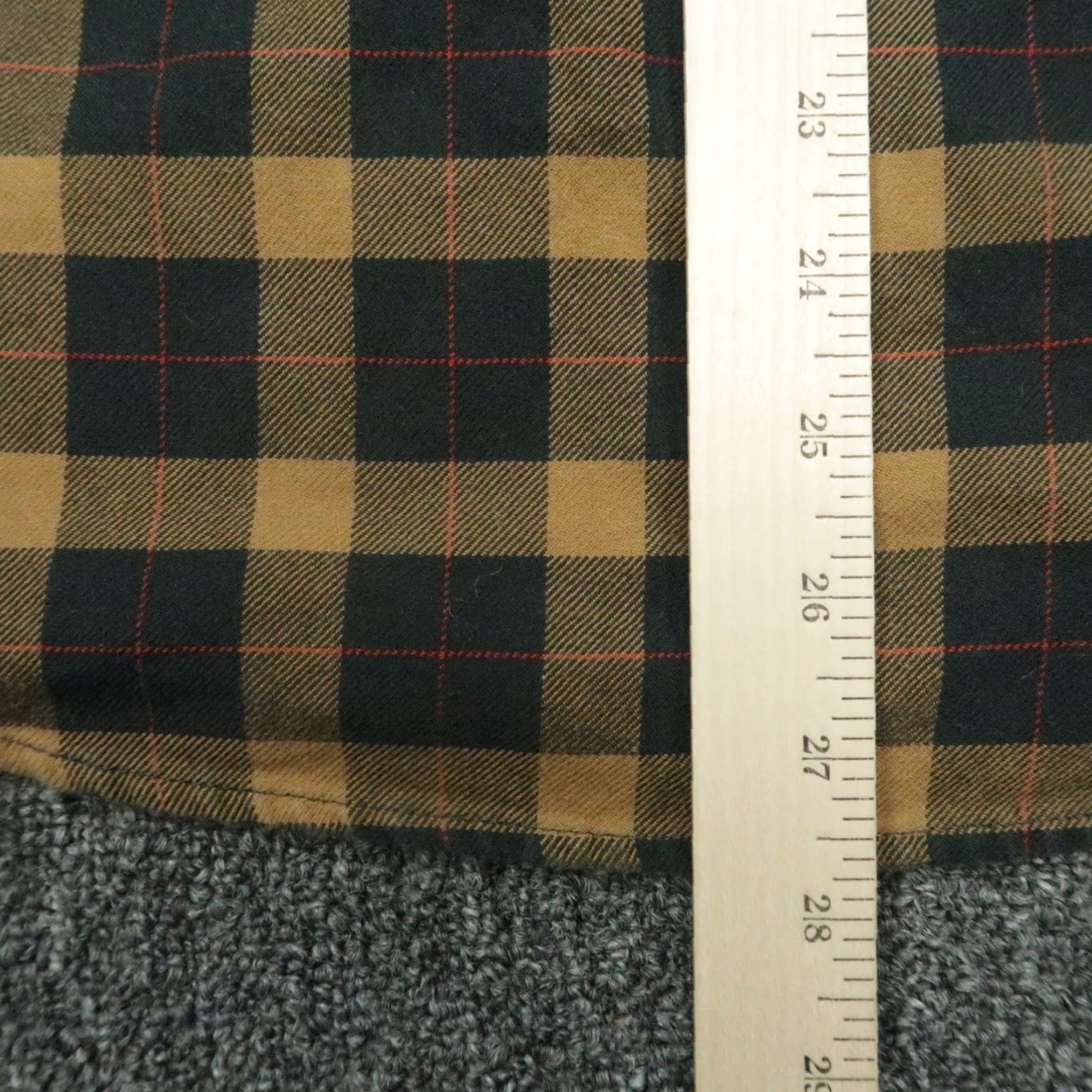 Filson Filson Shirt Mens XS Plaid Long Sleeve Button-Up Gold 40 in Cotton Flannel Regular Vintage No Size US XS / EU 42 / 0 - 6 Thumbnail