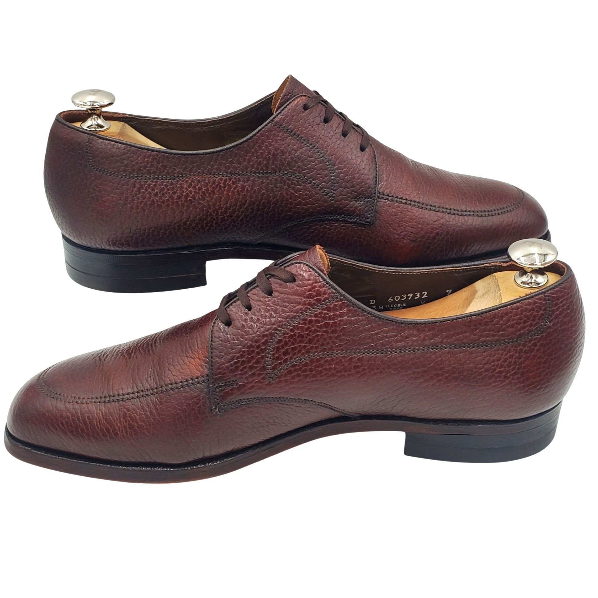 Florsheim Vintage The Florsheim Men's size 9.5 Brown Leather Lace Up O Size US 9.5 / EU 42-43 - 9 Thumbnail