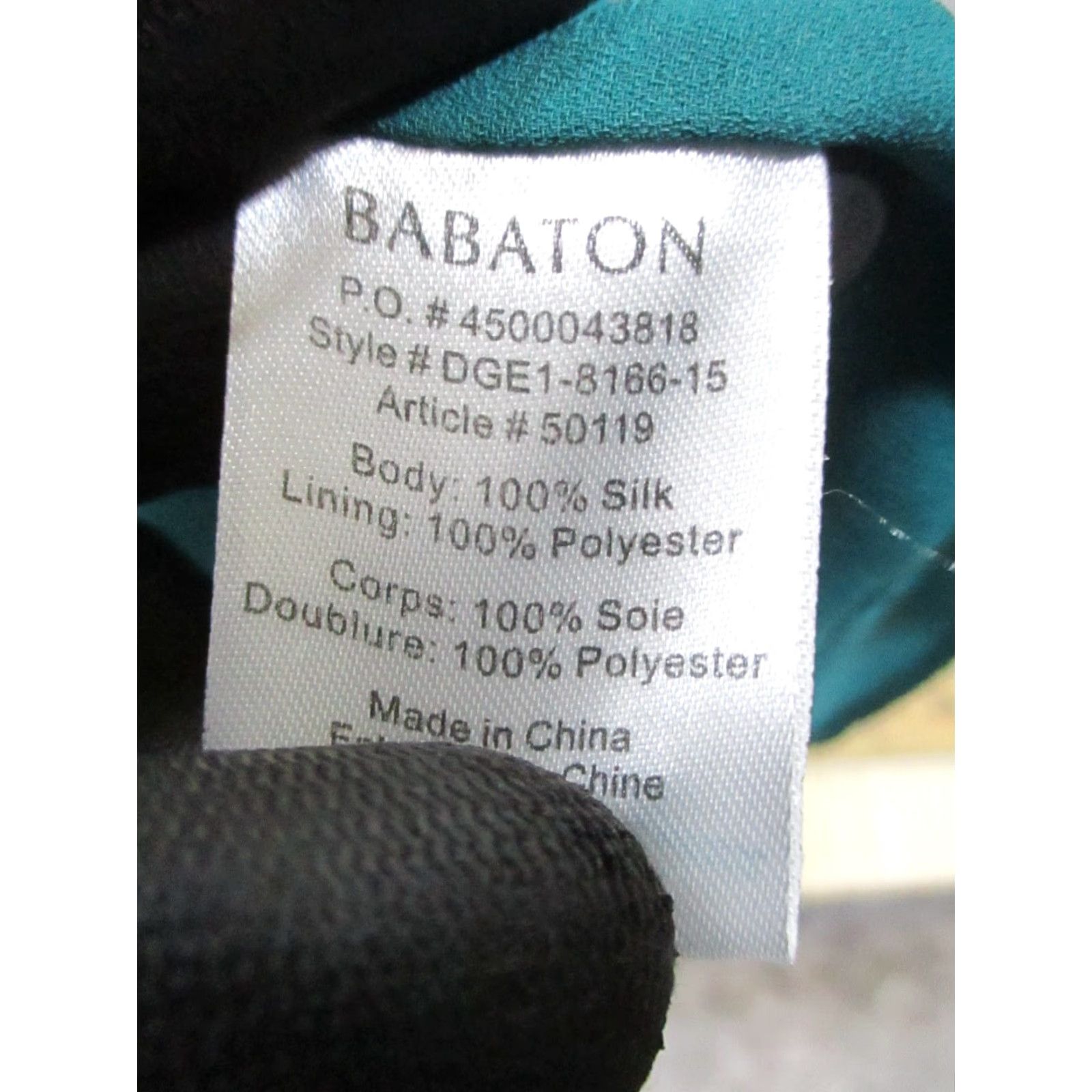 Vintage VINTAGE Babaton Green Silk Dress Womens 2XS Knee Length Sheath Business Casual Party Size XXS / US 00 / IT 34 - 4 Thumbnail