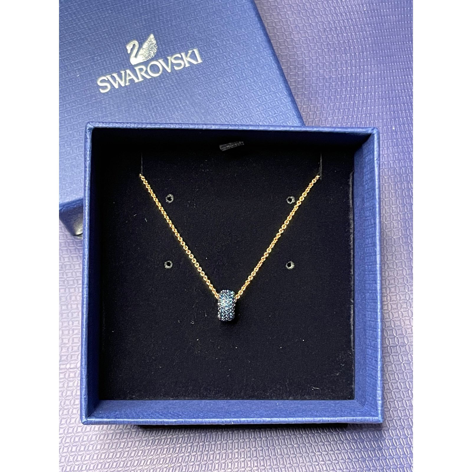 Swarovski Swarovski Stone Round Blue Necklace Size ONE SIZE - 2 Thumbnail