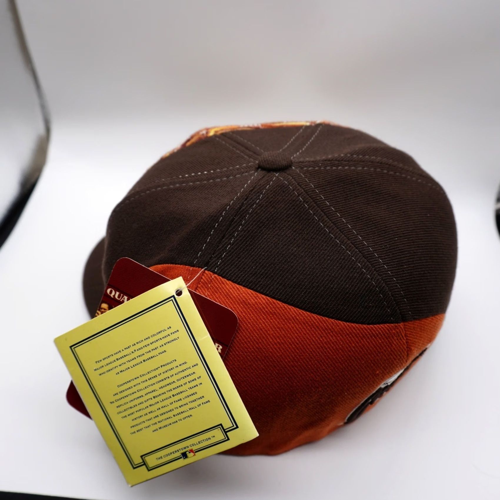 American Needle American Needle SF Giants Hat Mens 7 5/8 Brown Orange Textured Knit Fitted Cap Size ONE SIZE - 6 Thumbnail