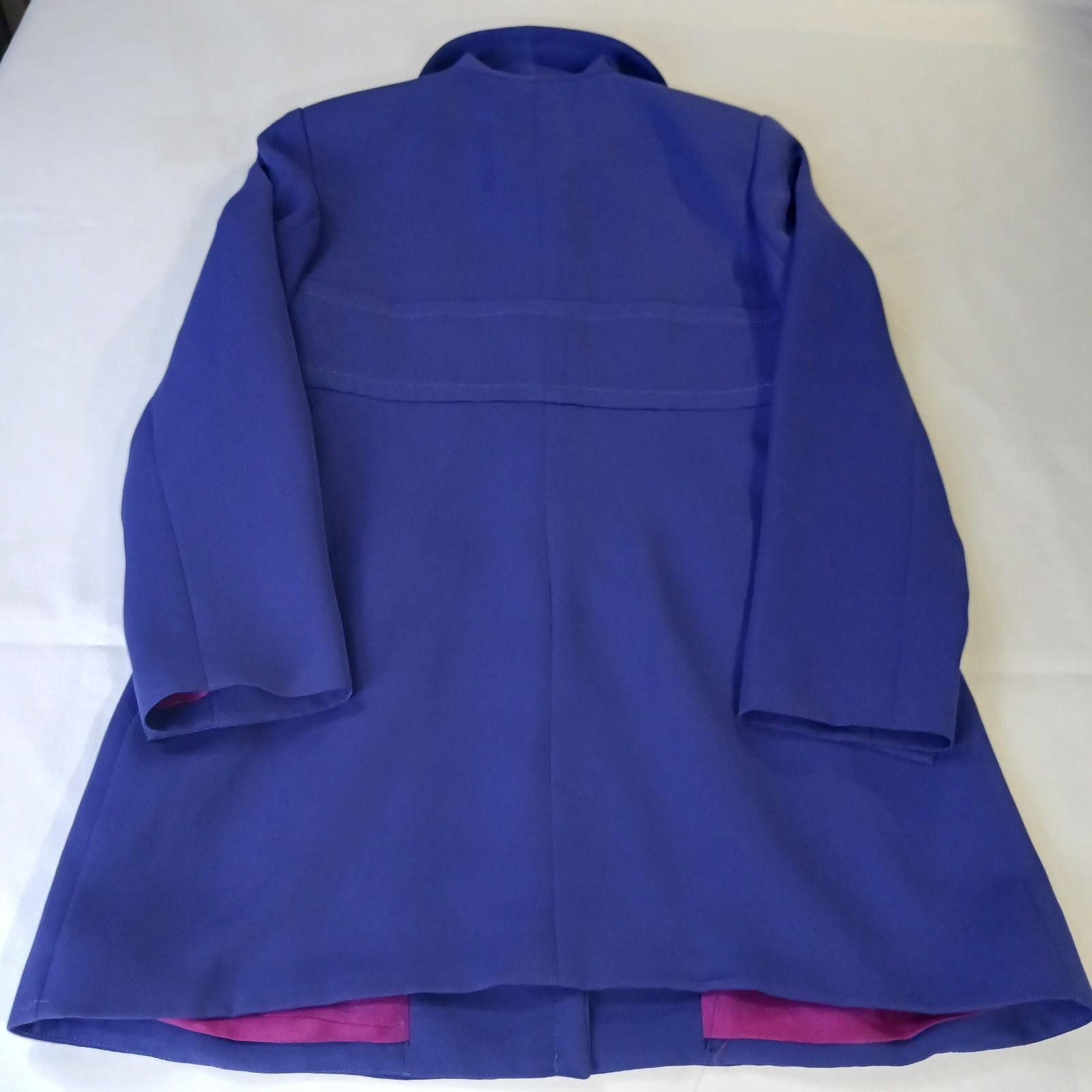 Designer Rina Rossi Women's Purple Blue Dress Casual Blazer Coat Sz 4 Size S / US 4 / IT 40 - 2 Thumbnail