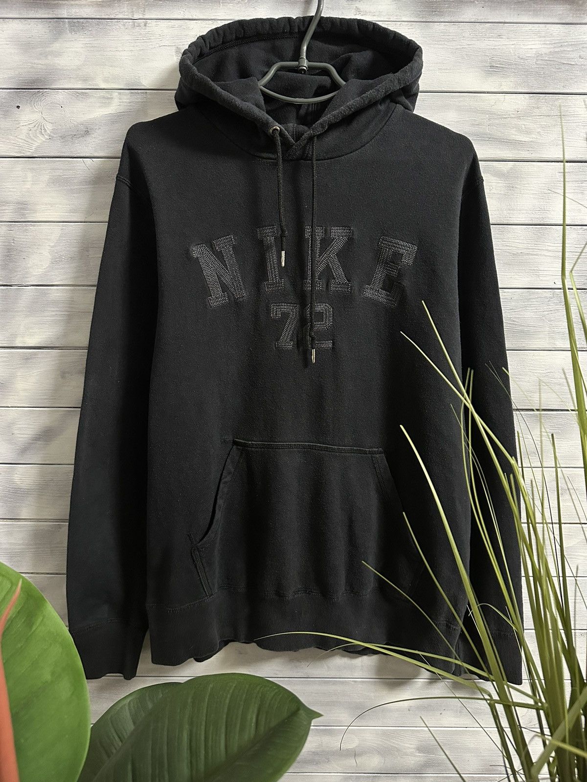 Nike Rare Vintage Hoodie Nike 72 Big Logo Drill Y2K Size US L / EU 52-54 / 3 - 1 Thumbnail