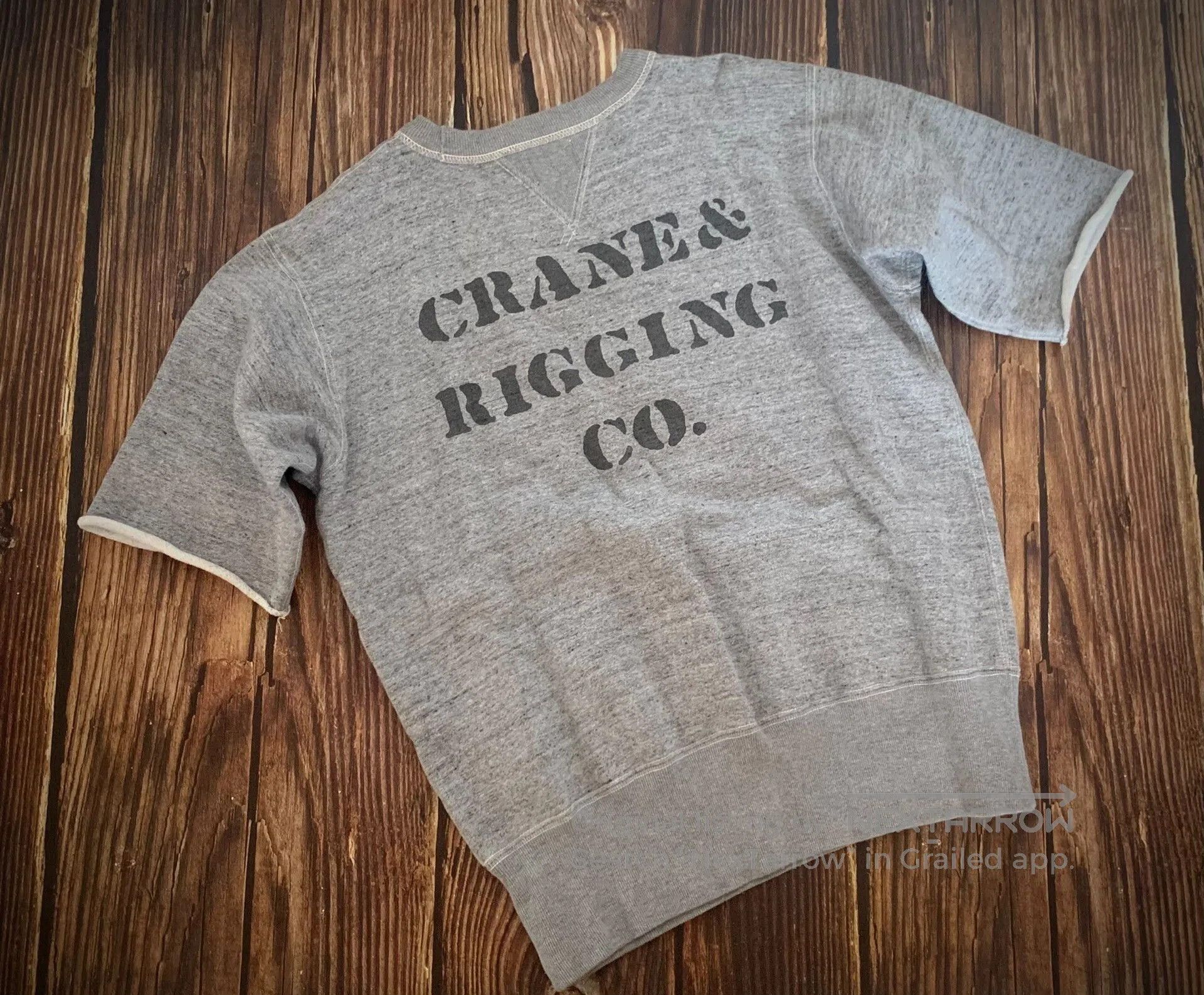 Freewheelers gray short sleeve sweatshirt with print. Size US M / EU 48-50 / 2 - 3 Thumbnail