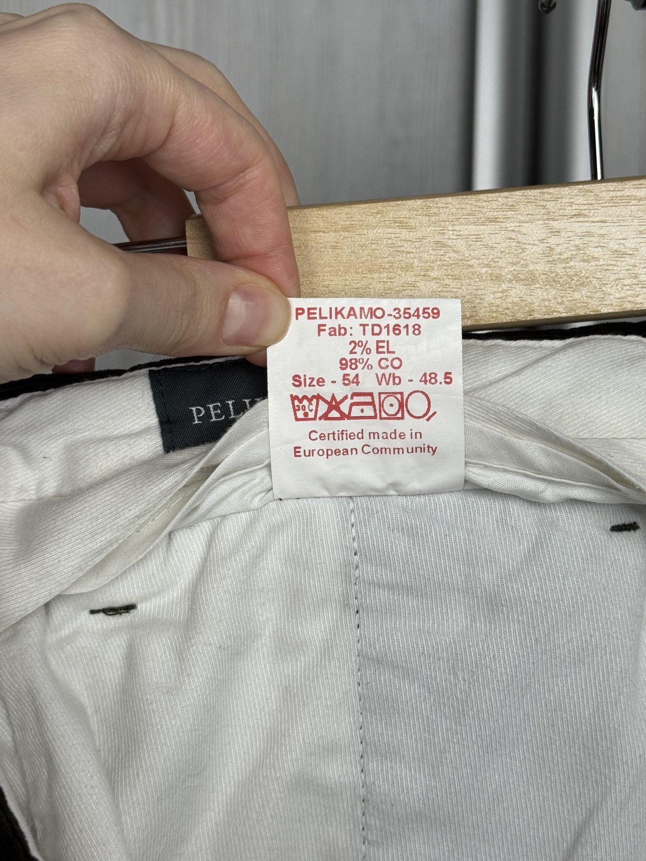 Other Pelikamo Zurich Khaki Green Corduroy casual tailored pants Size US 36 / EU 52 - 10 Thumbnail