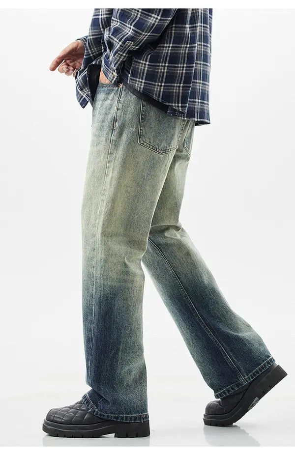 Japanese Brand Vintage loose straight casual versatile gradient jeans Size US 32 / EU 48 - 2 Thumbnail