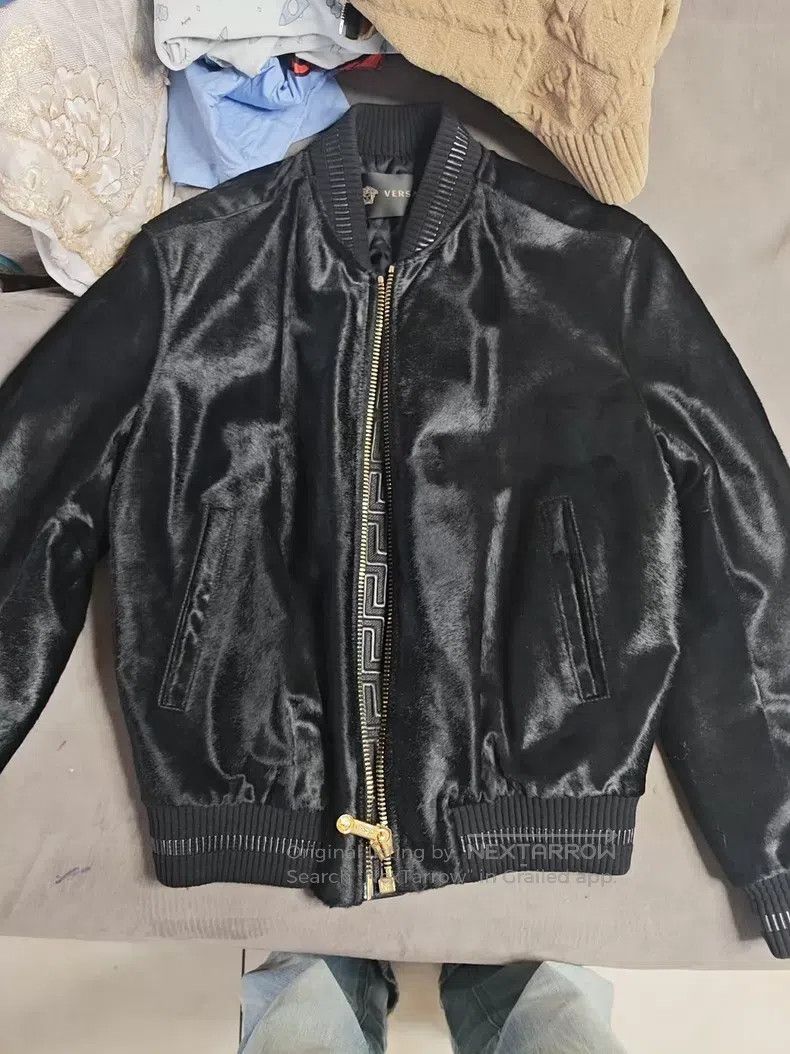 Versace Versace Cotton jacket with one piece of fur Size US M / EU 48-50 / 2 - 1 Thumbnail