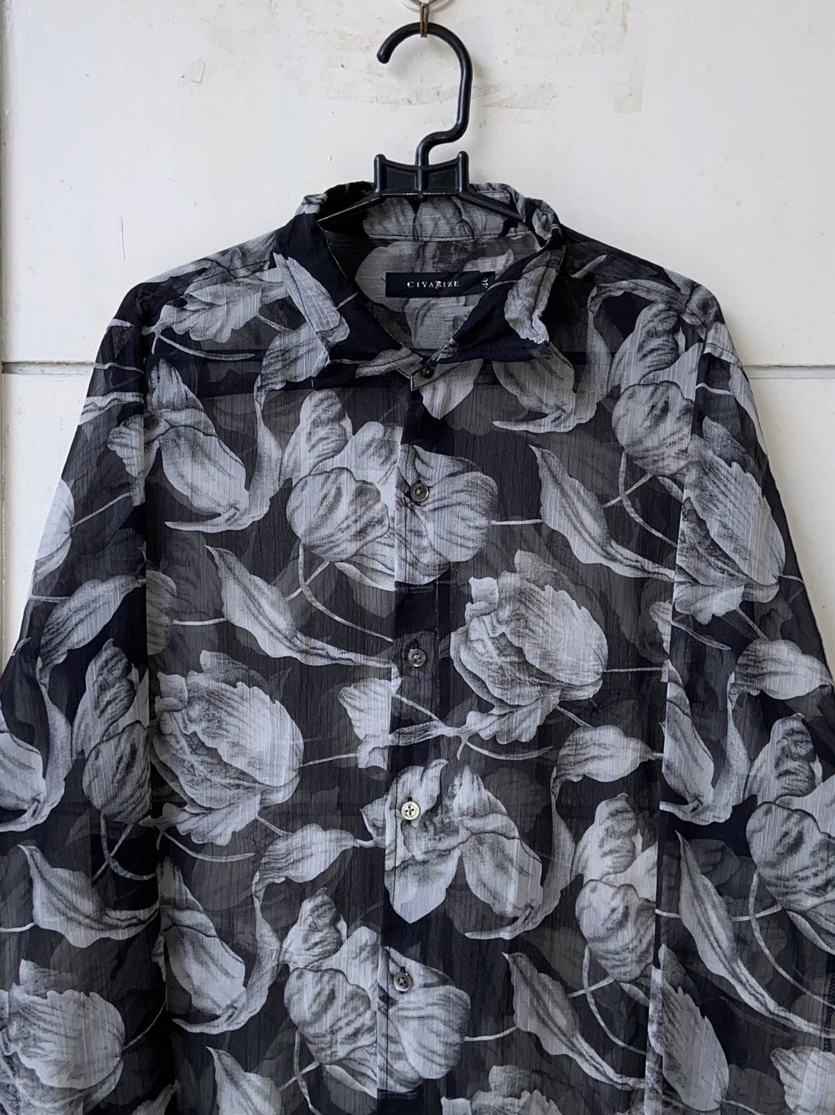 CIVARIZE CIVARIZE Floral Patterned Mesh Shirt Size US M / EU 48-50 / 2 - 12 Thumbnail