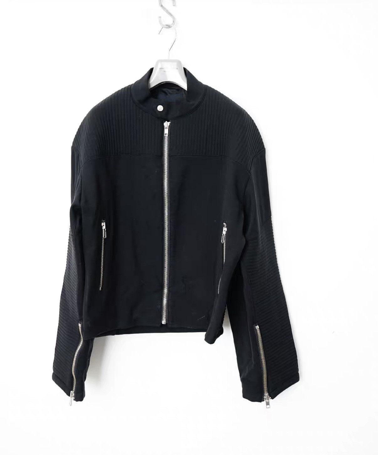 Almost Famous Almostblack Bomber Oversized Armor Sleeve Jacket Size US M / EU 48-50 / 2 - 1 Thumbnail