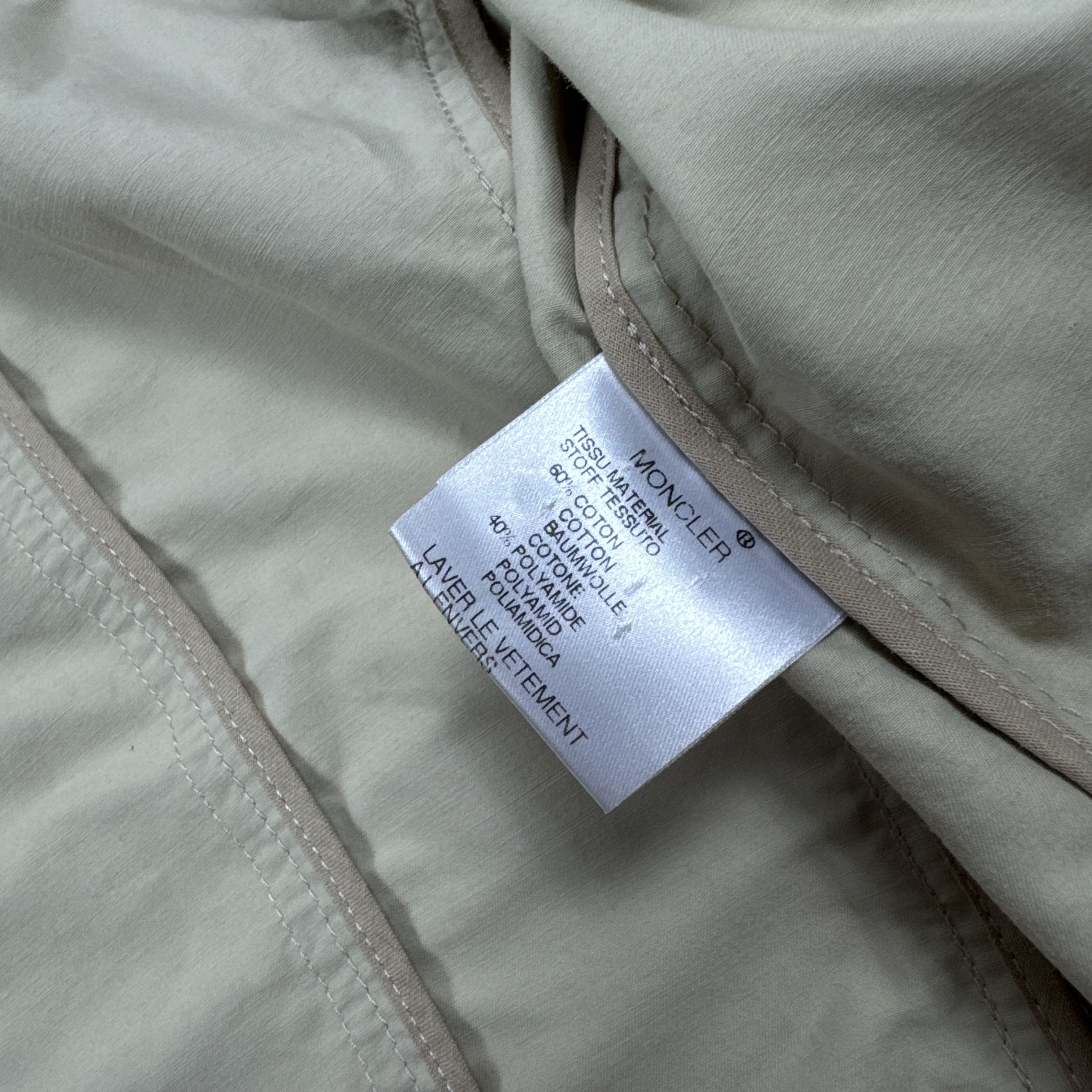 Moncler Women`s Moncler Cotton Blend Beige Military Jacket Size 1/S Size S / US 4 / IT 40 - 11 Thumbnail