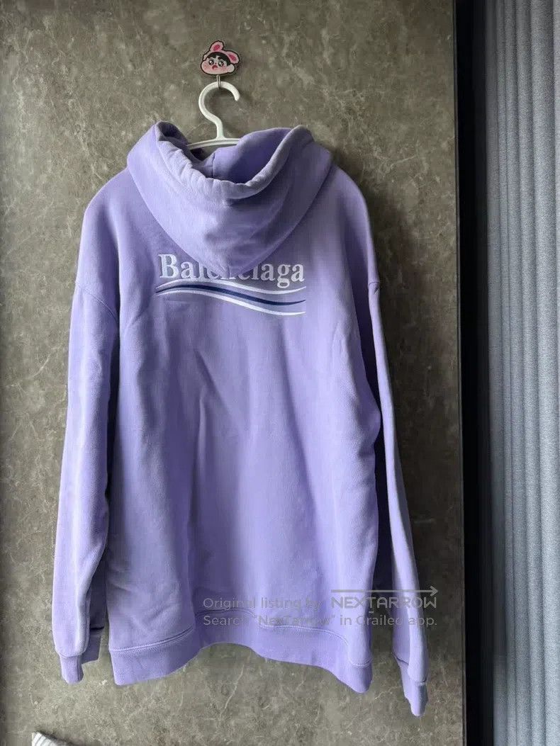 Balenciaga Balenciaga Eggplant Purple Coca-Cola Embroidered Hoodie Size US L / EU 52-54 / 3 - 2 Thumbnail