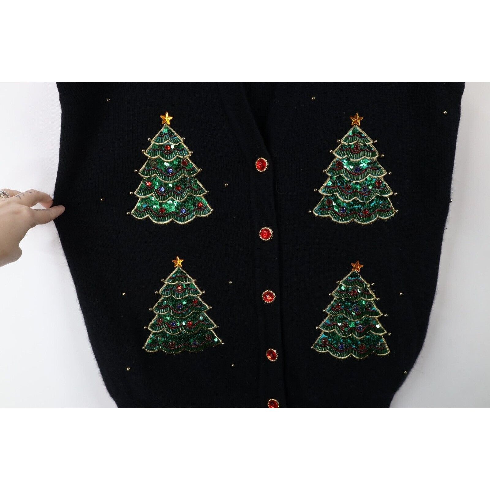 Vintage Vintage 90s Streetwear Lambswool Angora Christmas Sweater Size L / US 10 / IT 46 - 7 Thumbnail