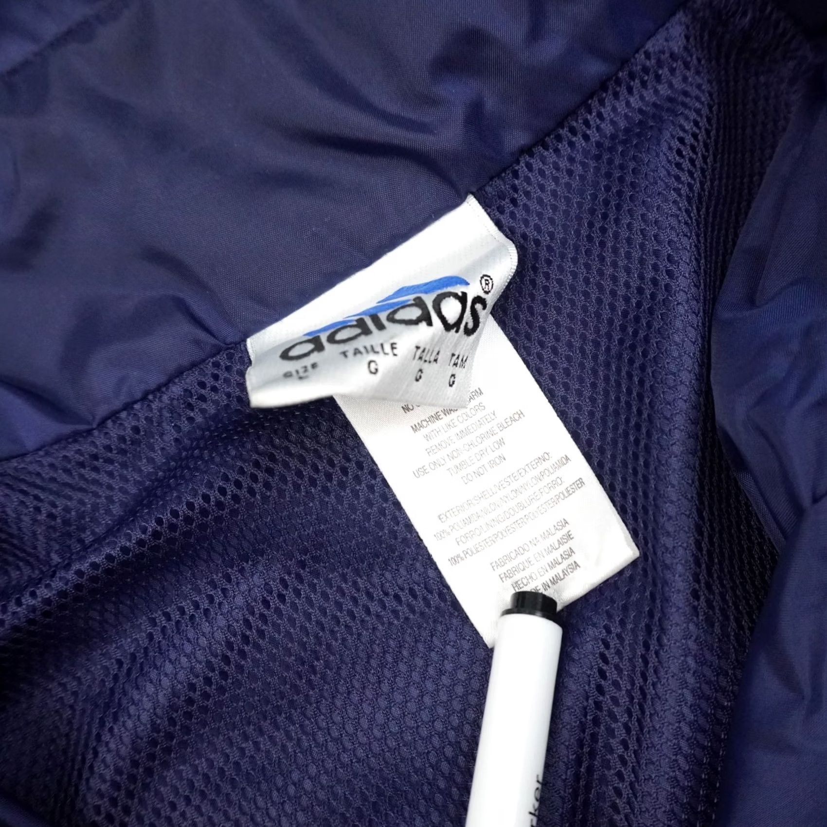 Adidas VINTAGE adidas Windbreaker Hooded Mens XL Blue Full Zip Jacket Size US XL / EU 56 / 4 - 7 Thumbnail