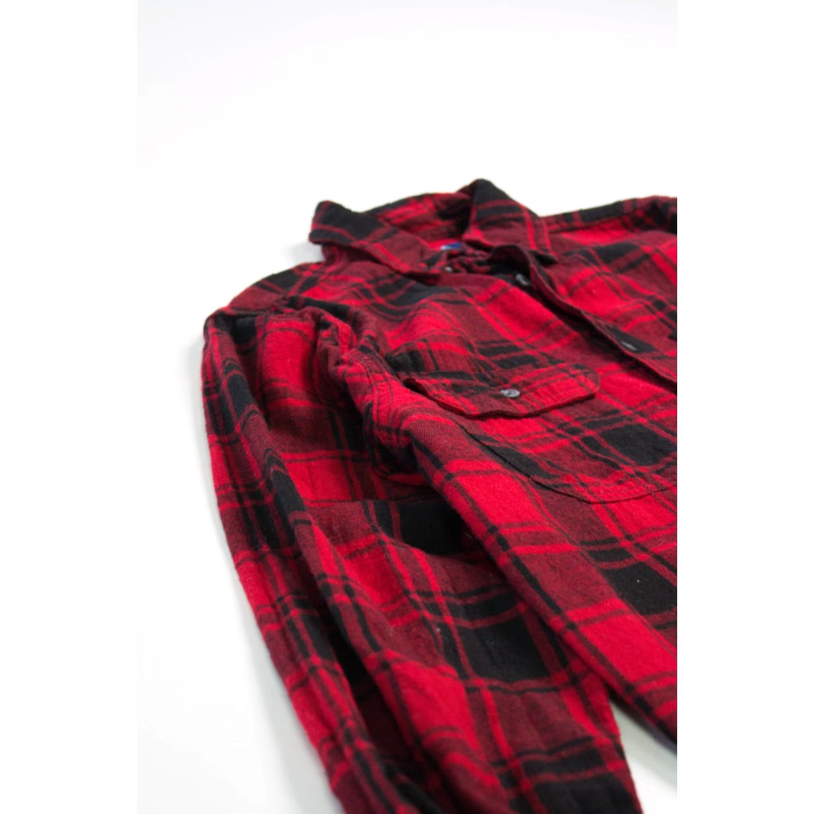 George VINTAGE George Red Flannel Shirt Plaid Long Sleeve Small 2000s Cotton Red Mens Womens Boys Girls Size US S / EU 44-46 / 1 - 2 Thumbnail