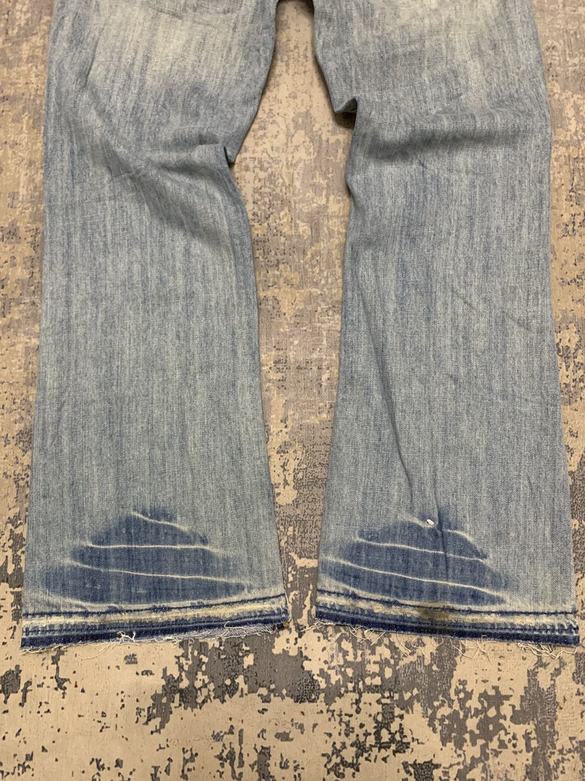 Japanese Brand Aeropostale flare jeans RUSTY distressed grunge stone wash Size US 32 / EU 48 - 10 Thumbnail
