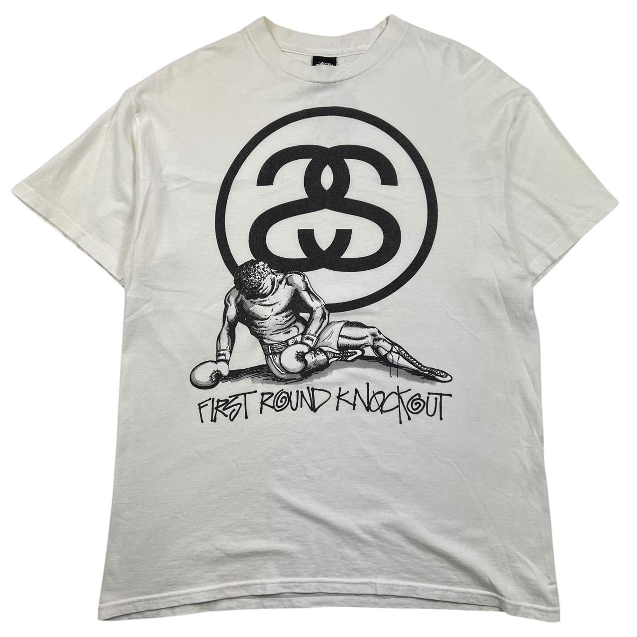 Stussy Vintage 2000s Stussy First Round Knockout T-Shirt - Large Size US L / EU 52-54 / 3 - 1 Thumbnail
