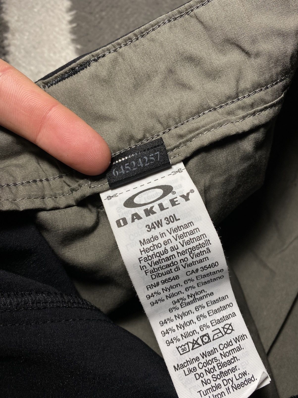 Oakley × Vintage Oakley Nylon Straight Fit Classic Logo Pants Trousers Black Size US 34 / EU 50 - 15 Thumbnail