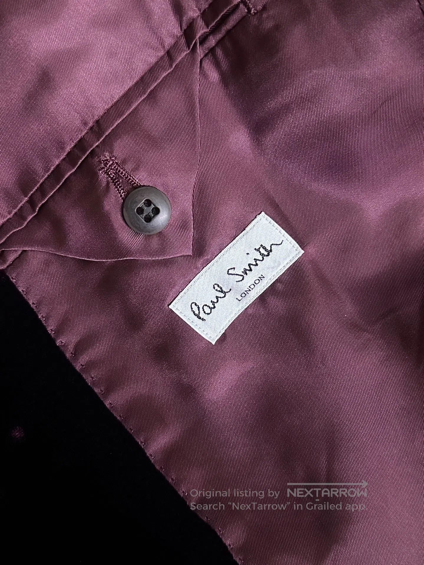 Paul Smith Paul Smith Vintage Red Velvet Coat. Size US L / EU 52-54 / 3 - 7 Thumbnail