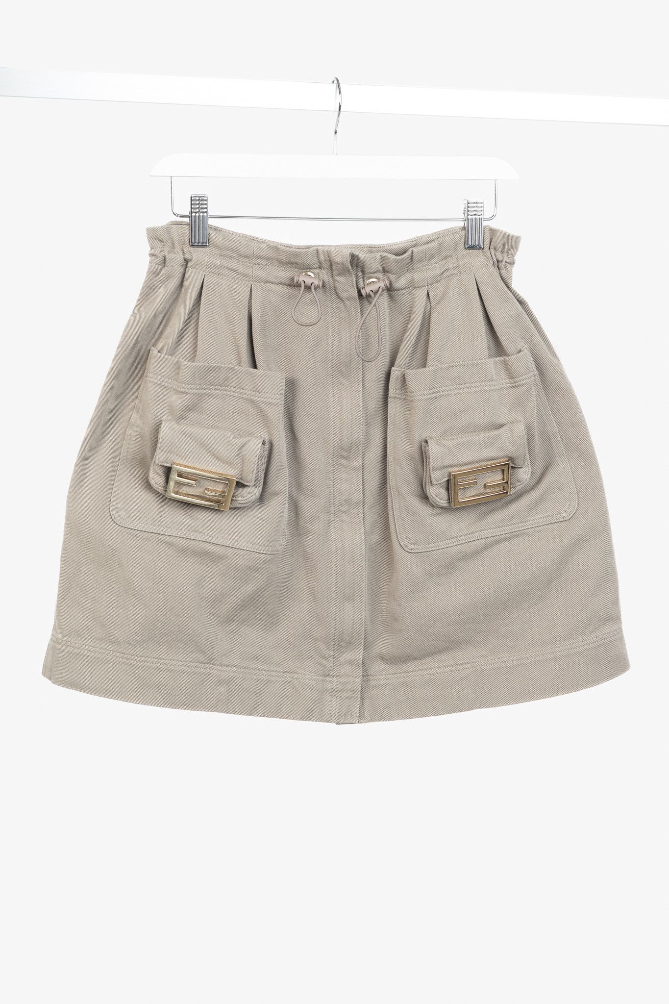 Fendi Fendi Resort 2023 Runway Baguette Denim Cargo Mini Skirt Size 24" / US 00 / IT 34 - 1 Thumbnail