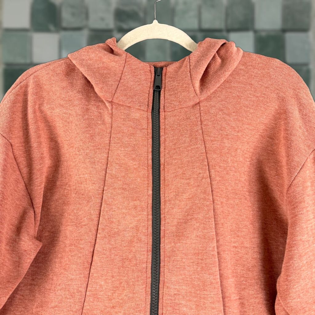 Vintage Deso Hoodie Sweater Womens Large Orange Long Sleeve Full Zip Made in USA Cotton Size L / US 10 / IT 46 - 1 Thumbnail