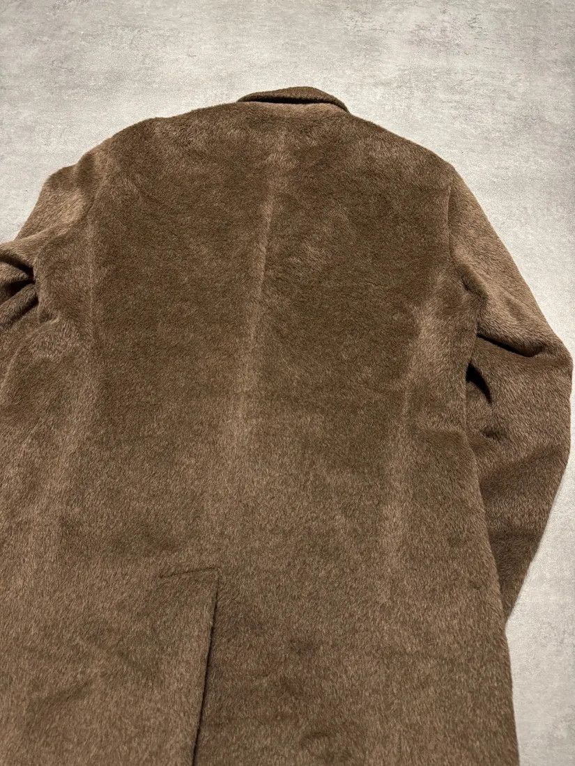 Emporio Armani × Vintage FW2018 Emporio Armani Sartorial Faux Fur Brown Trench Coat Size US M / EU 48-50 / 2 - 5 Thumbnail