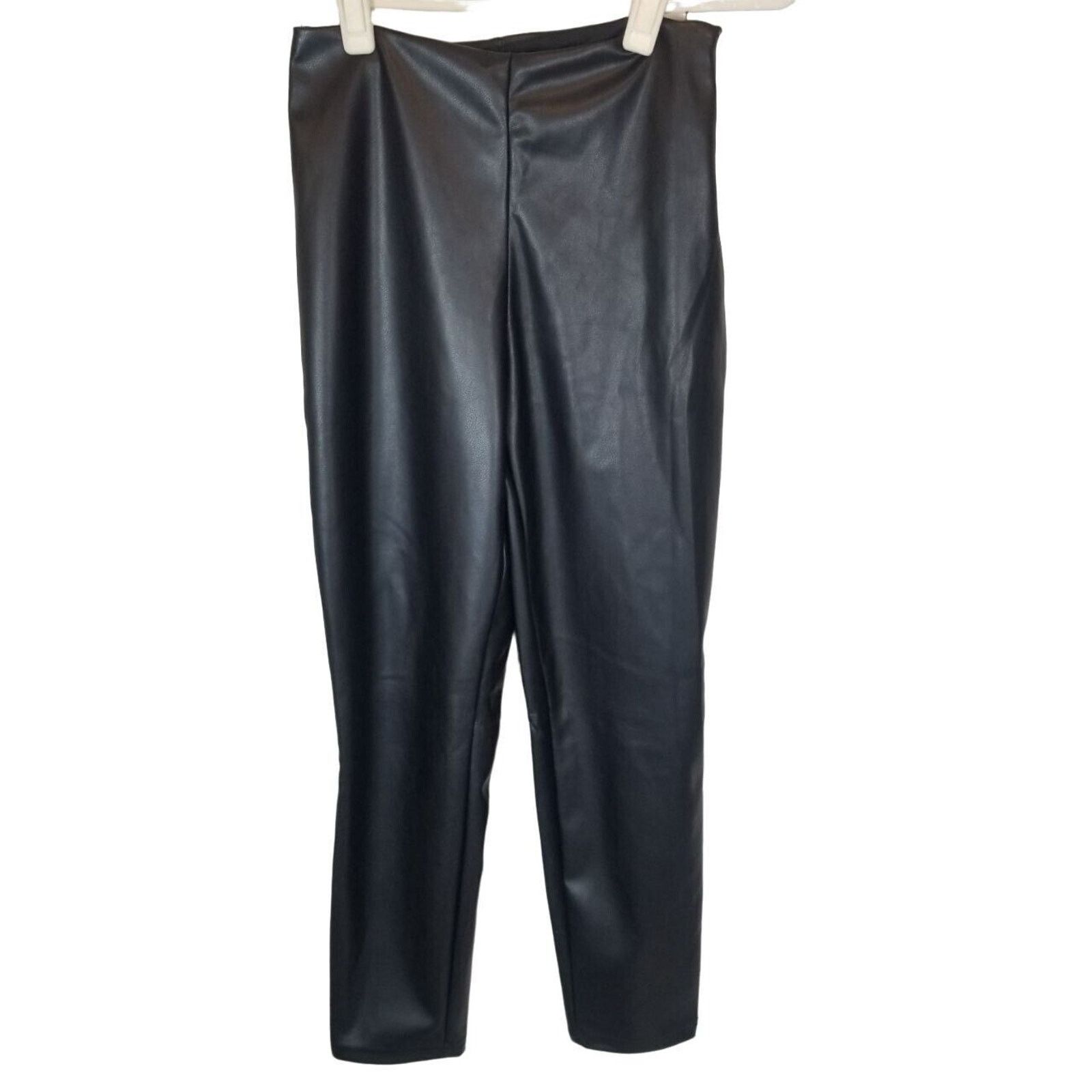 Fabletics Fabletics Black Shiny Vegan Leather High Waist Leggings S Size 24" / US 00 / IT 34 - 2 Thumbnail
