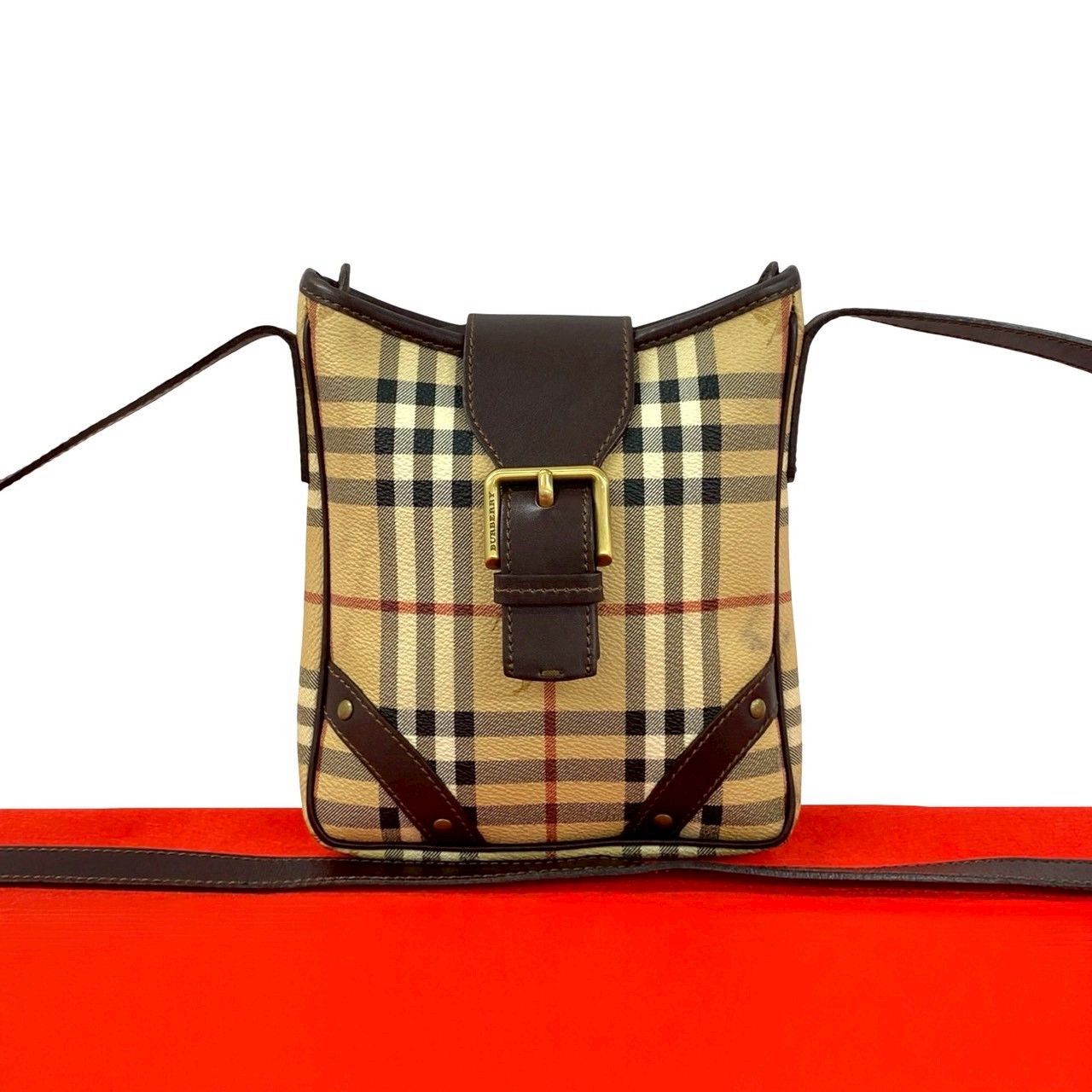 Burberry Burberry Burberry Leather PVC Shoulder Bag Leather Shoulder Bag DUTY FREE for USA Size ONE SIZE - 1 Thumbnail