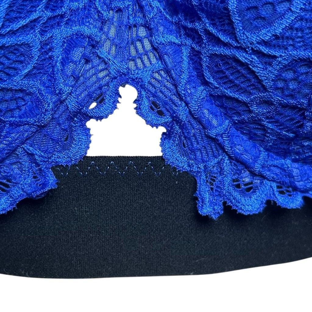 Victoria's Secret NWT Victoria’s Secret PINK Blue Floral Lace Push Up Bra 34C Size ONE SIZE - 3 Thumbnail