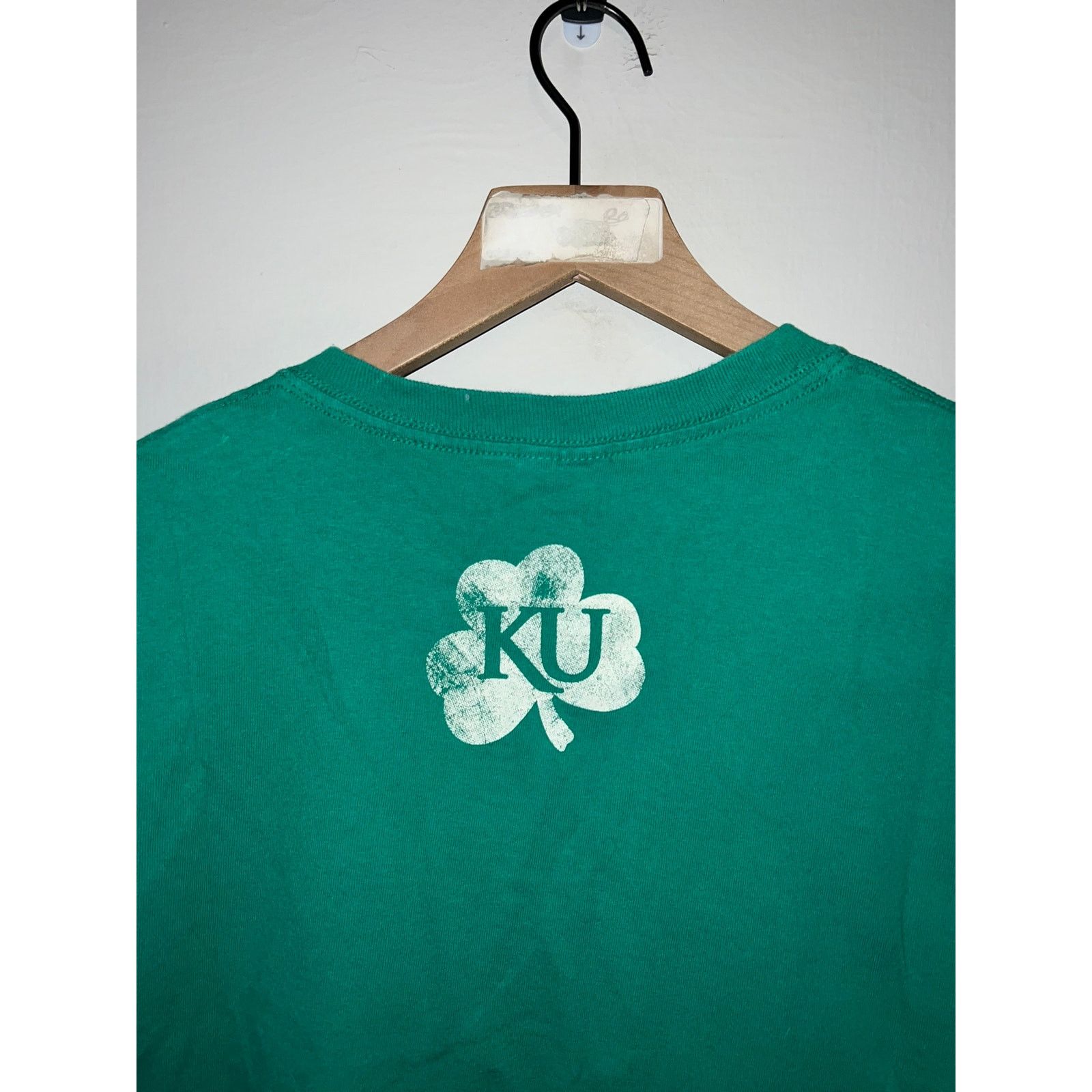 Gildan Vintage Kansas University Jayhawks Shirt Big 12 Green KU Tee Size US L / EU 52-54 / 3 - 7 Thumbnail