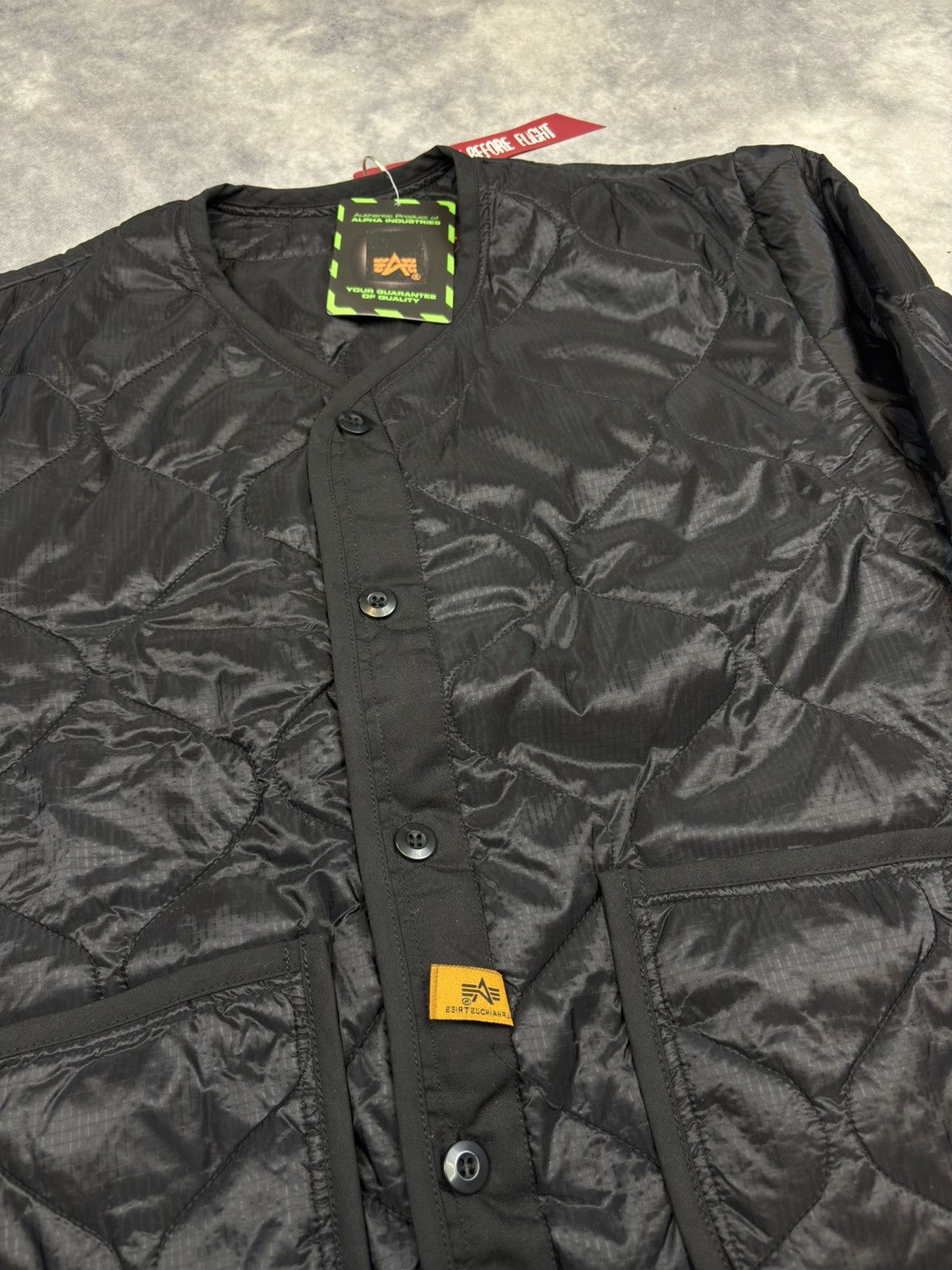 Alpha Industries Crazy Vintage Y2K Alpha Industry Quilted Liner Bomber Jacket Size US M / EU 48-50 / 2 - 2 Thumbnail