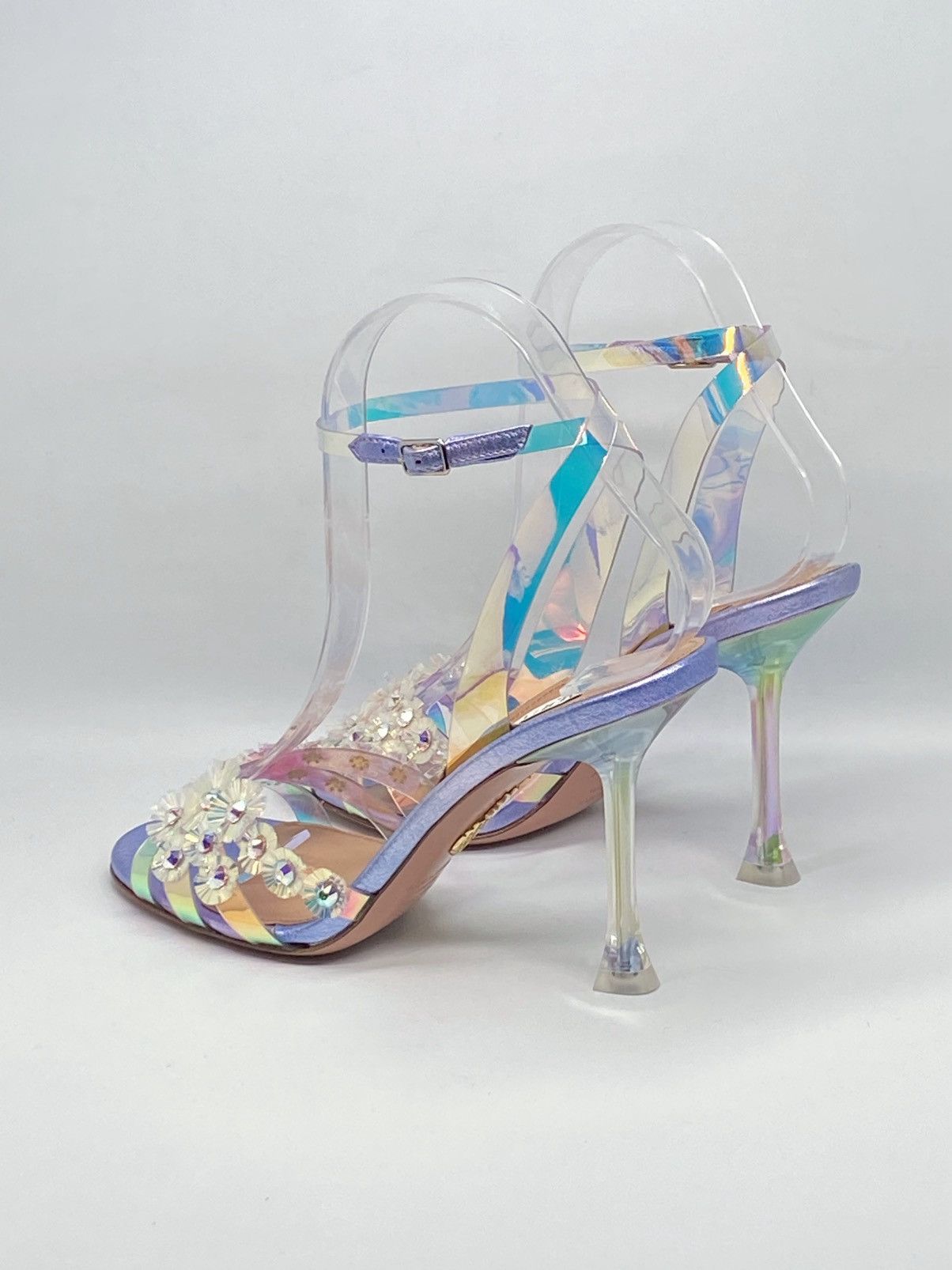 Aquazzura Aquazzura Meteorite PVC Embellished Strappy Sandals size 36 Size US 6 / IT 36 - 8 Thumbnail