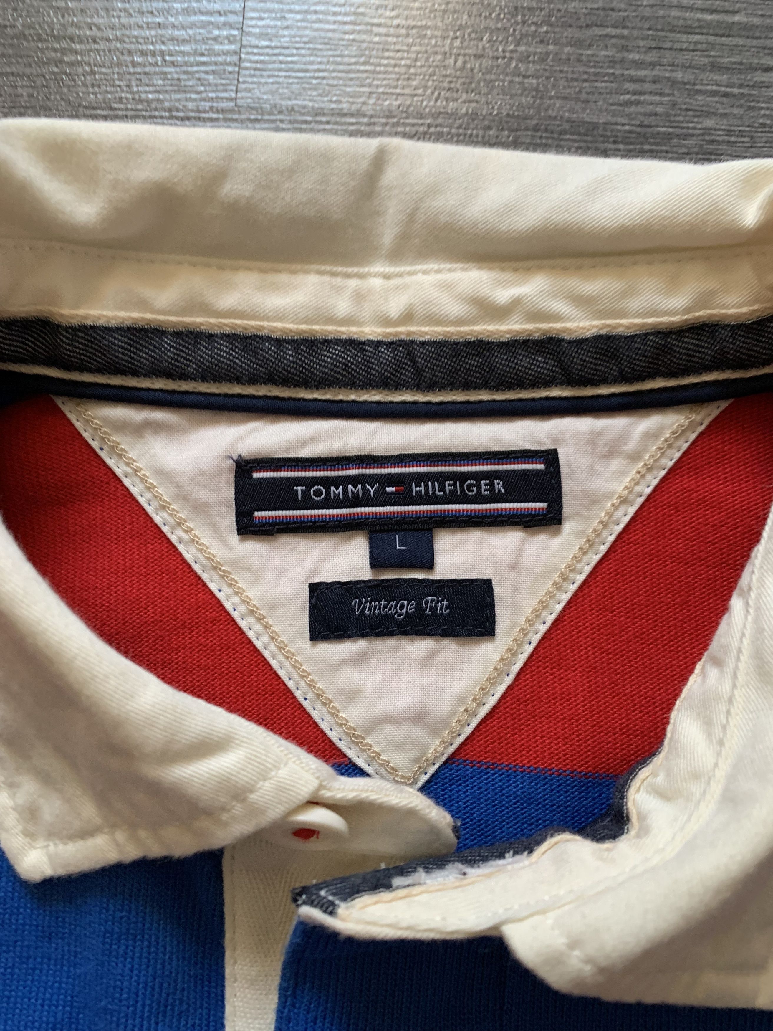 Tommy Hilfiger Tommy Hilfiger Y2K Striped Long Sleeve Rugby Shirt Size US L / EU 52-54 / 3 - 6 Thumbnail