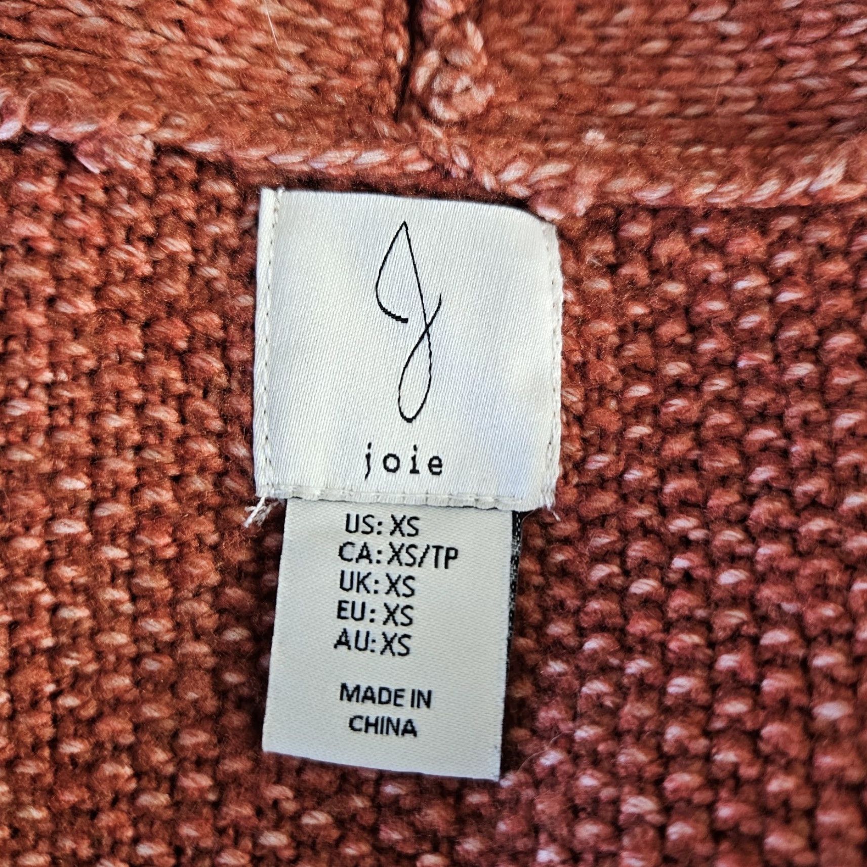 Joie Joie Cardigan Sweater XS Women Button Front Cable Knit Solid Brown Rayon Blend Size XS / US 0-2 / IT 36-38 - 5 Thumbnail